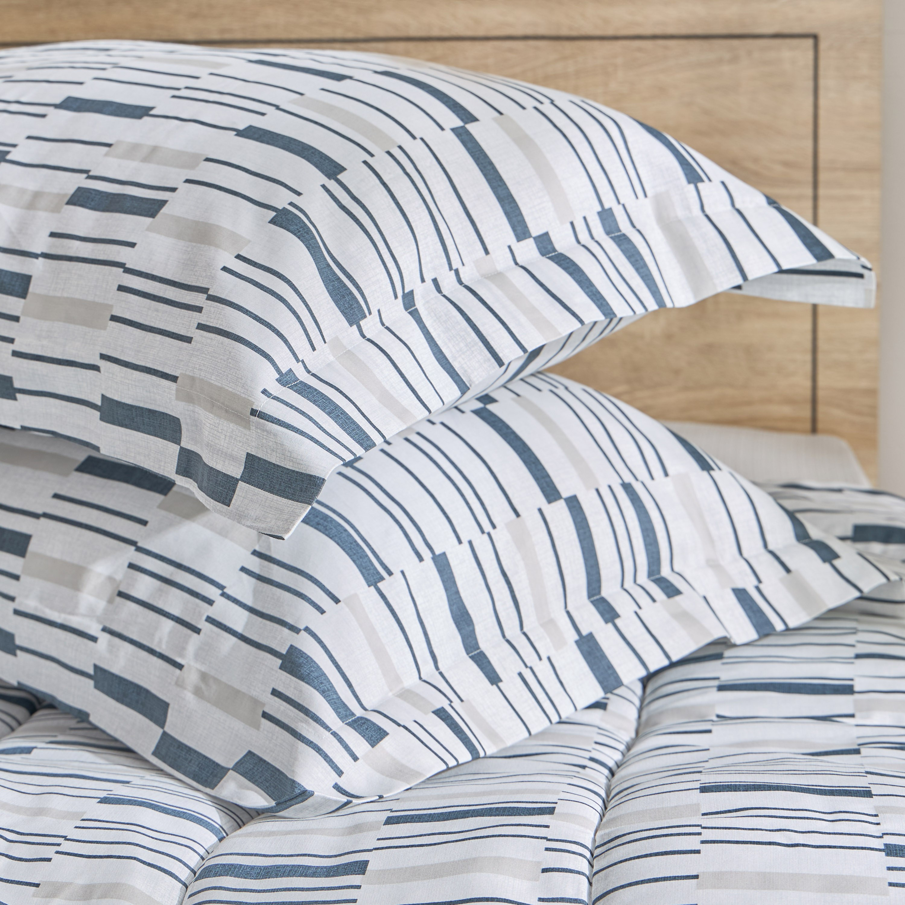 طقم لحاف مزدوج قطن  بطبعات 5 قطع ويلكوم من هيوستن- 160x220 سم-hbxhomeware-hbxbedroom-image-7