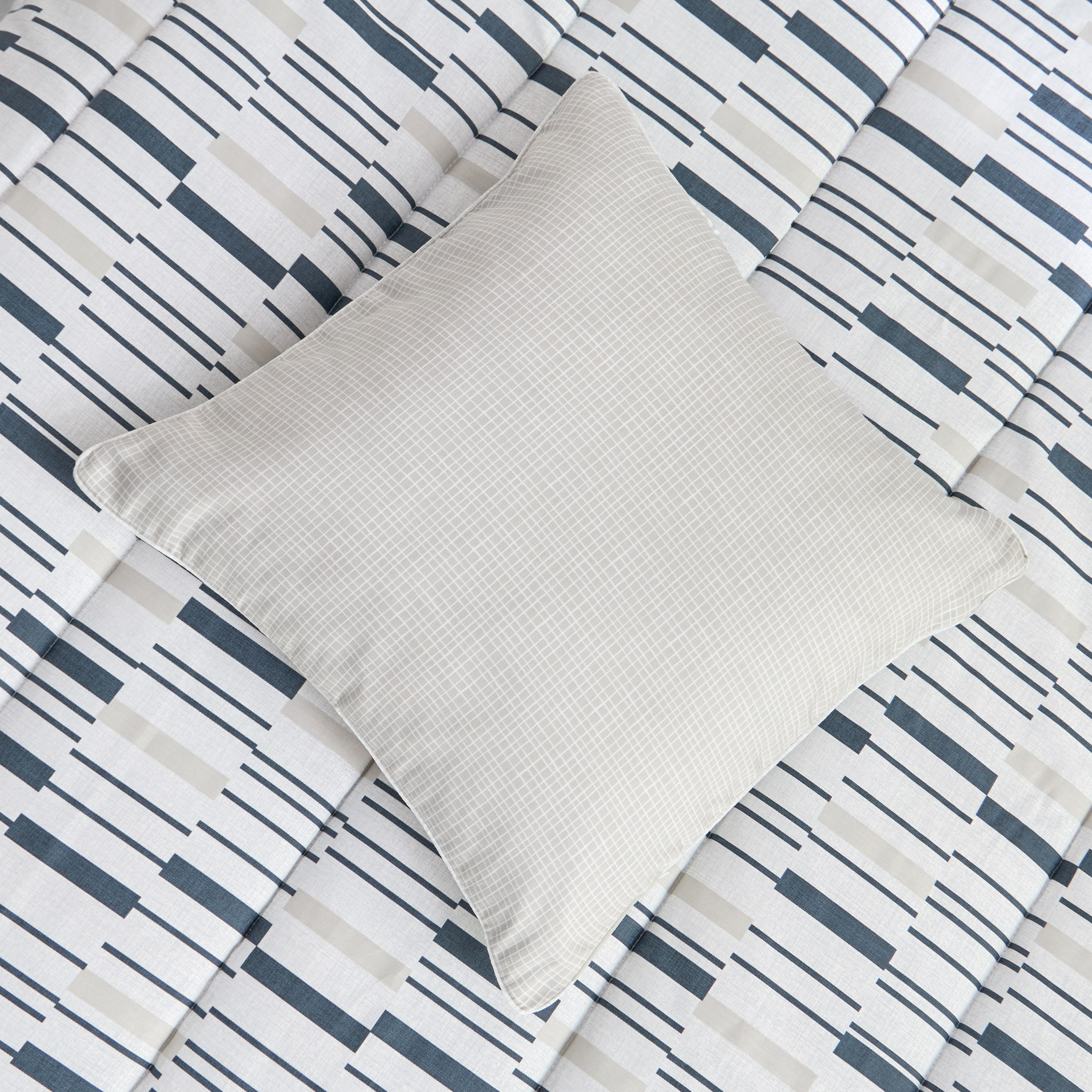 طقم لحاف مزدوج قطن  بطبعات 5 قطع ويلكوم من هيوستن- 160x220 سم-hbxhomeware-hbxbedroom-image-9