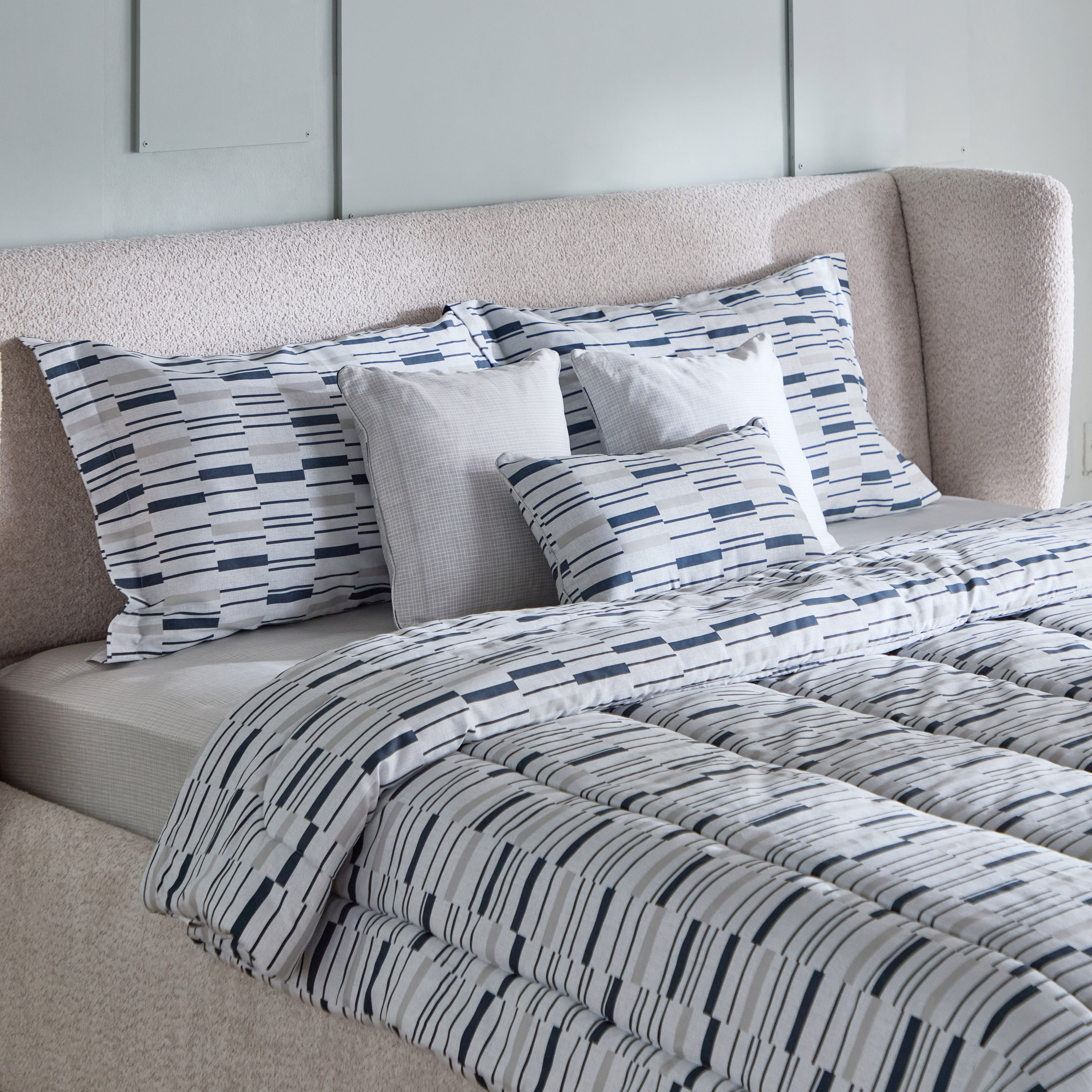 طقم لحاف كينج قطن بطبعات 7 قطع ويلكم من هيوستن- 220x240 سم-hbxhomeware-hbxbedroom-image-1