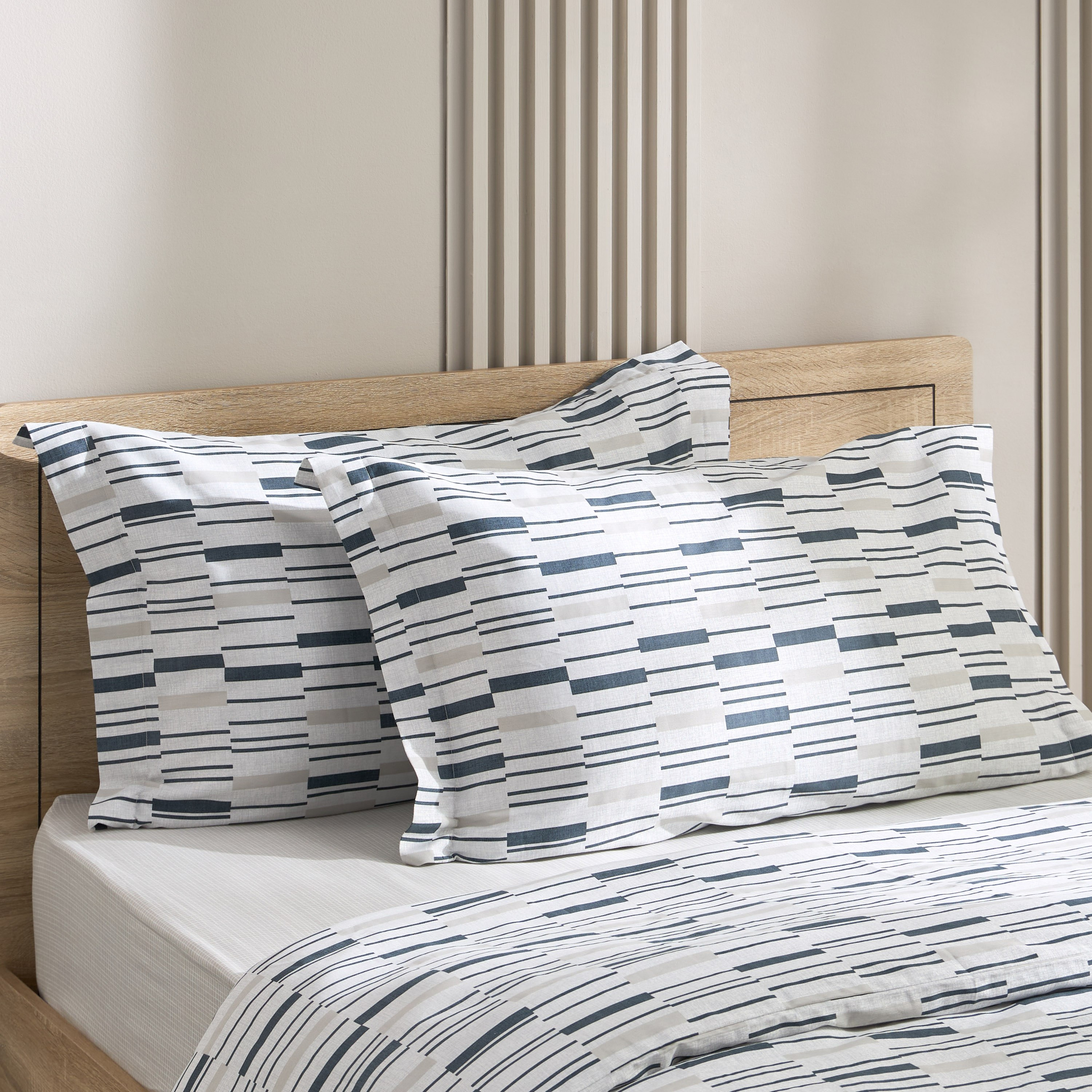 Houston Welkom 3-Piece Twin Printed Cotton Duvet Quilt Cover Set - 150x220 cm-hbxhomeware-hbxbedroom-image-1