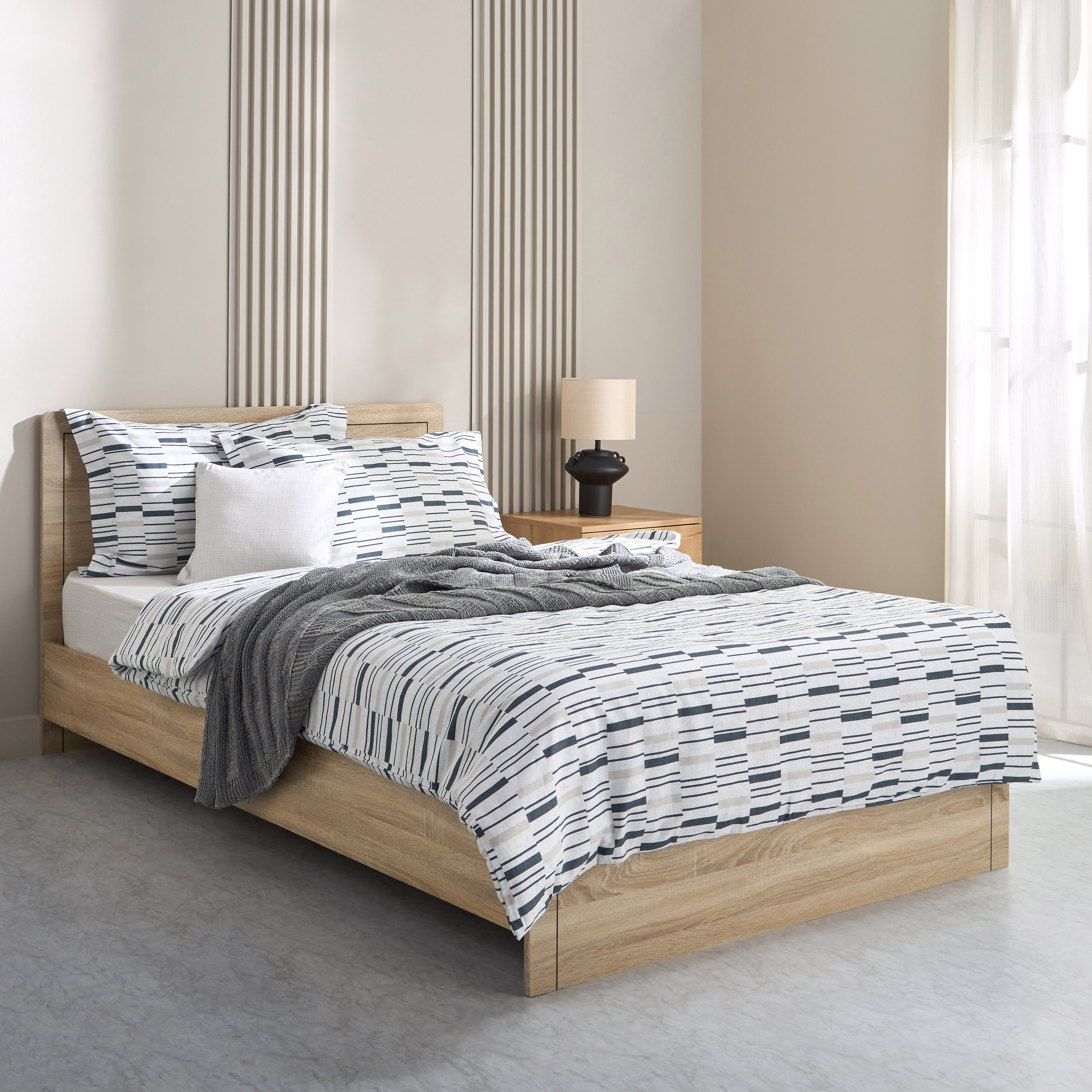 Houston Welkom 3-Piece Twin Printed Cotton Duvet Quilt Cover Set - 150x220 cm-hbxhomeware-hbxbedroom-image-7