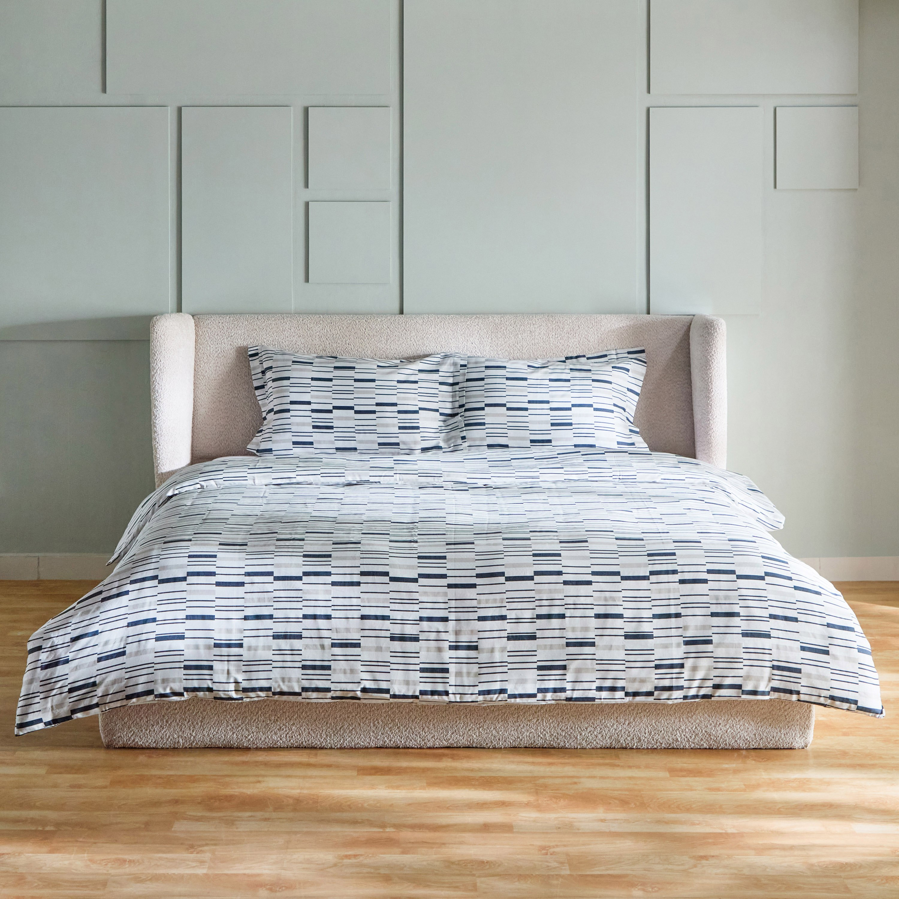 طقم غطاء لحاف كينج قطن بطبعات 3 قطع ولكوم من هيوستن- 220x220 سم-hbxhomeware-hbxbedroom-image-3