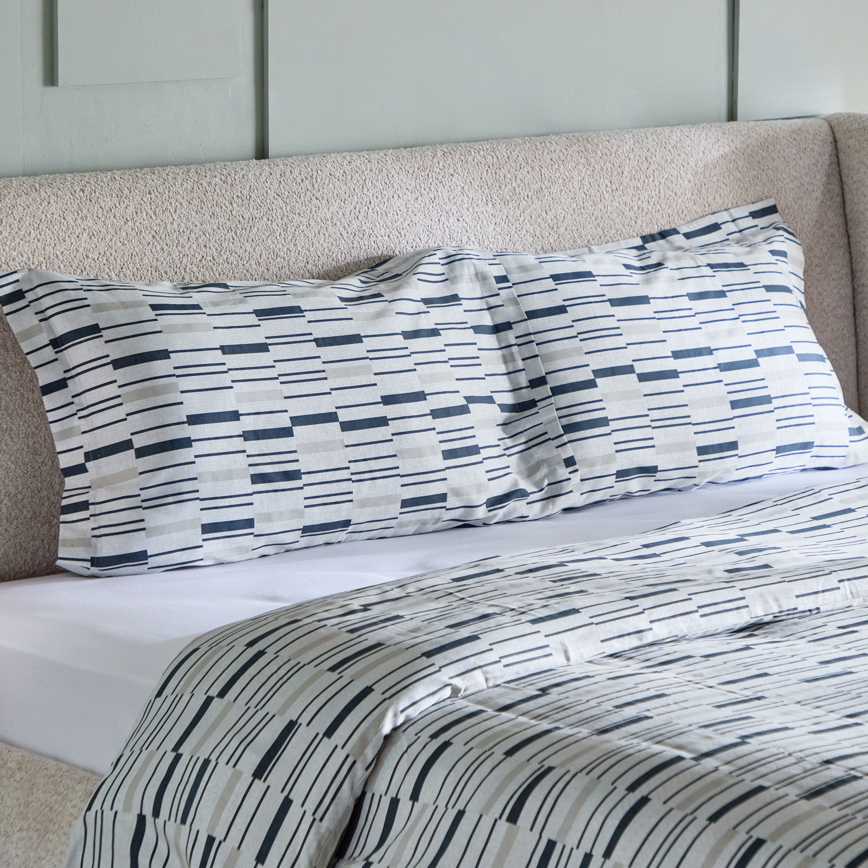 طقم غطاء لحاف كينج قطن بطبعات 3 قطع ولكوم من هيوستن- 220x220 سم-hbxhomeware-hbxbedroom-image-1