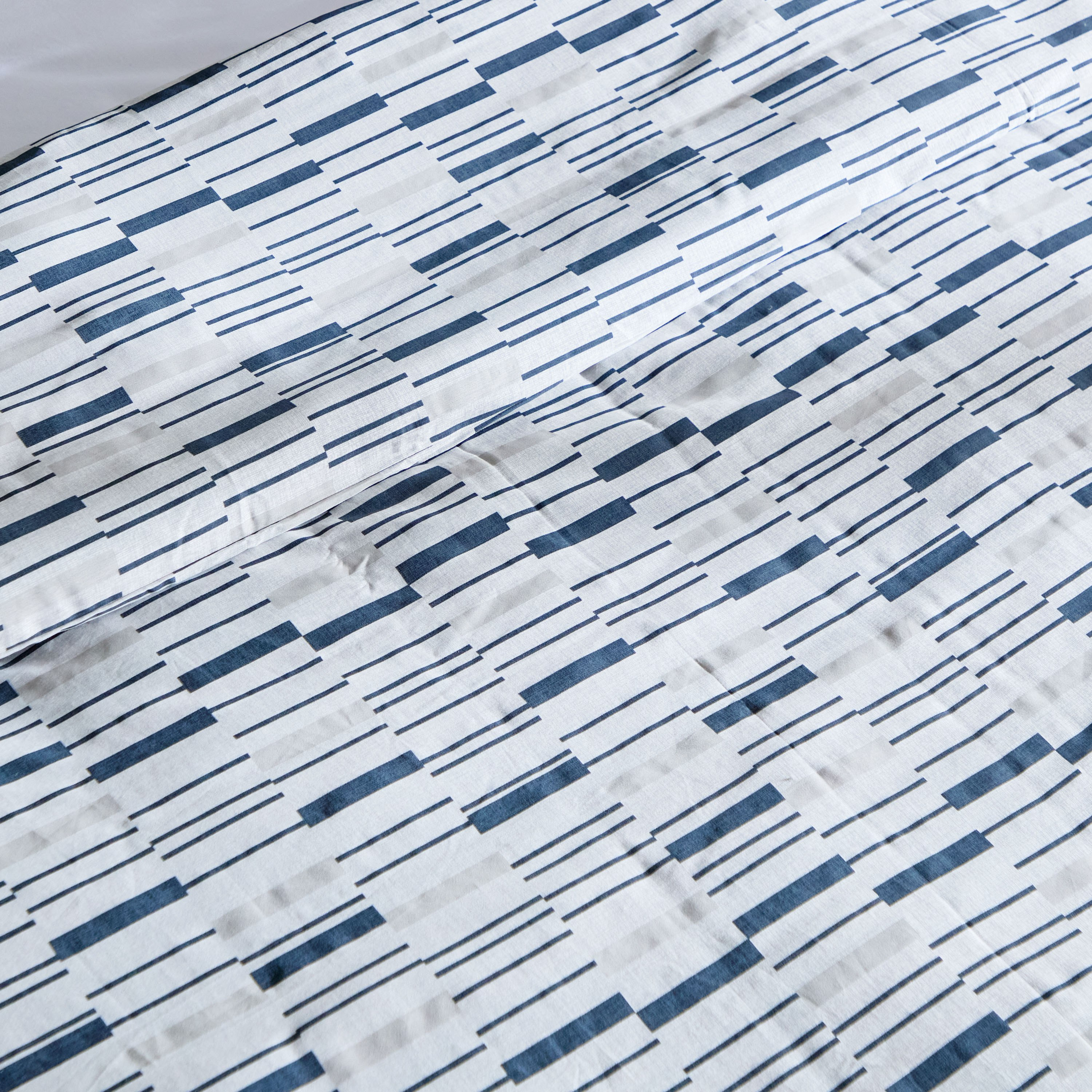 طقم غطاء لحاف مبطّن سوبر كينج قطن بطبعات 3 قطع ويلكم من هيُوستن  - 240x220 سم-hbxhomeware-hbxbedroom-image-5