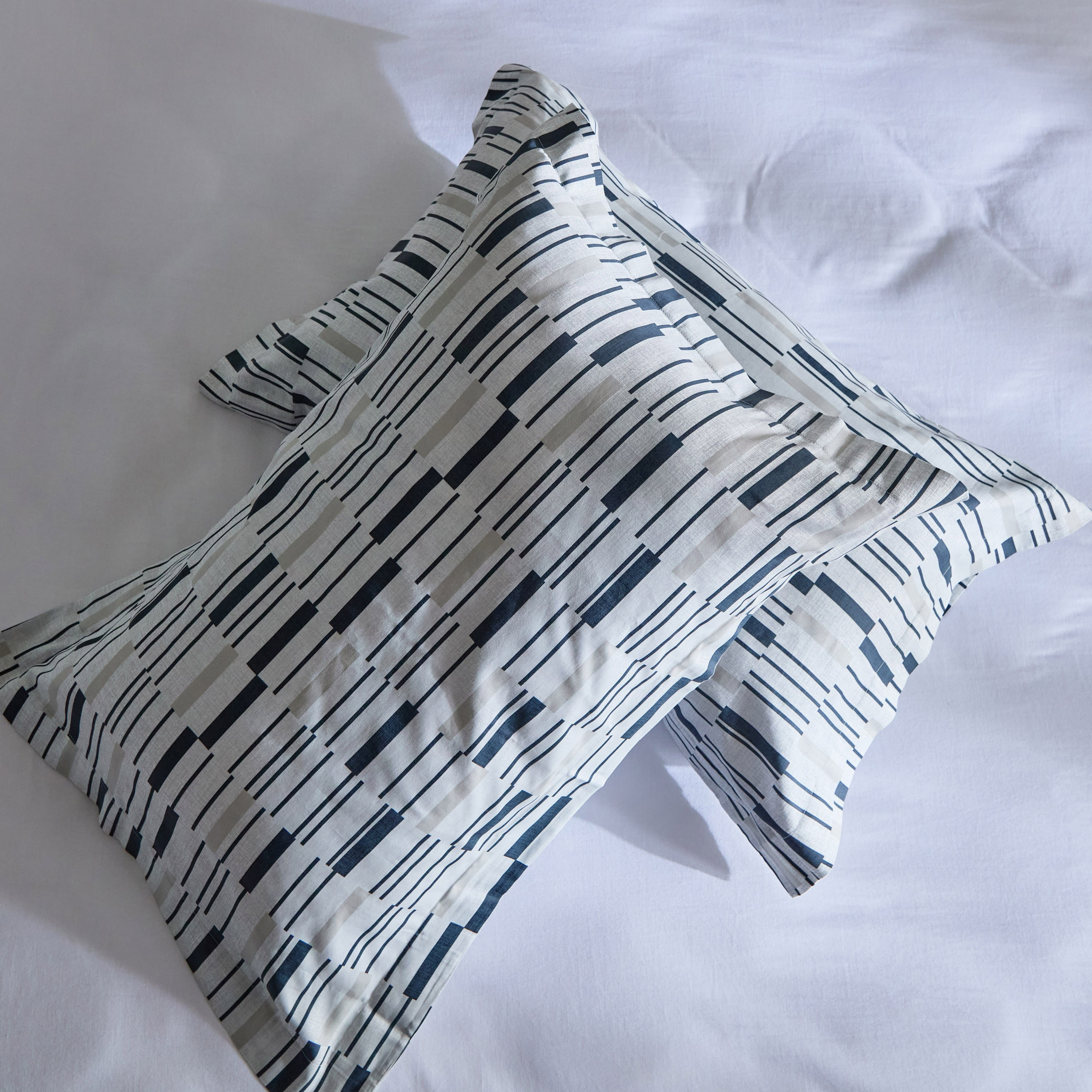 طقم غطاء لحاف مبطّن سوبر كينج قطن بطبعات 3 قطع ويلكم من هيُوستن  - 240x220 سم-hbxhomeware-hbxbedroom-image-7