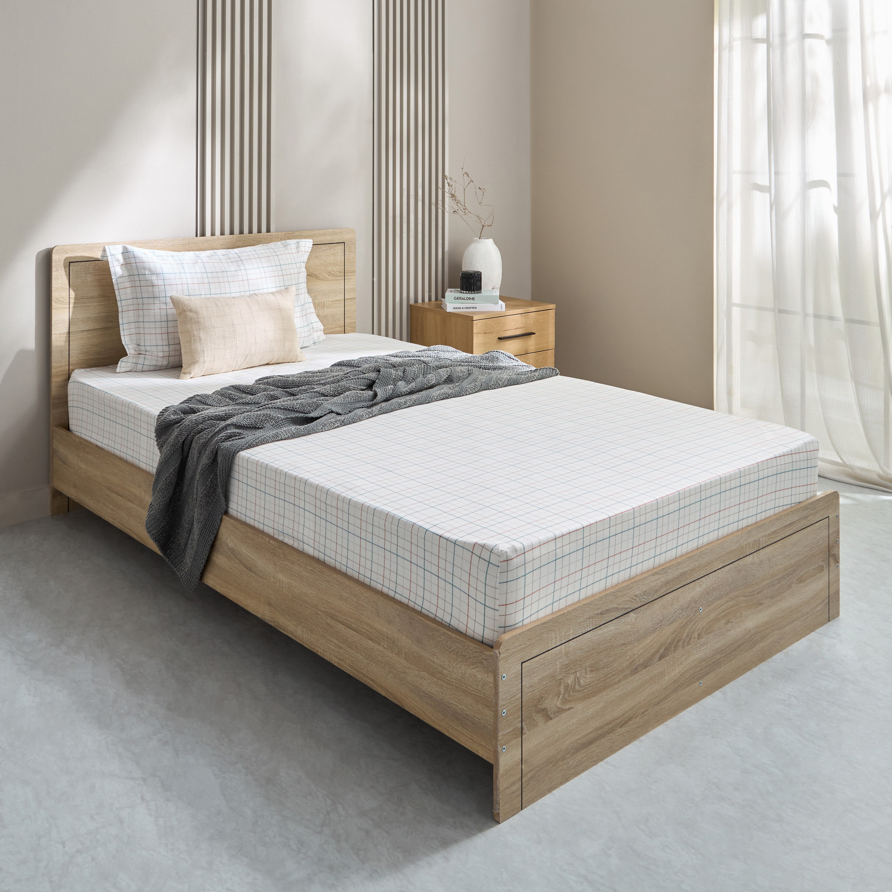 شرشف مطّاطي زوجي قطن بطبعات من هيوستن - 120x200+33 سم-hbxhomeware-hbxbedroom-image-6
