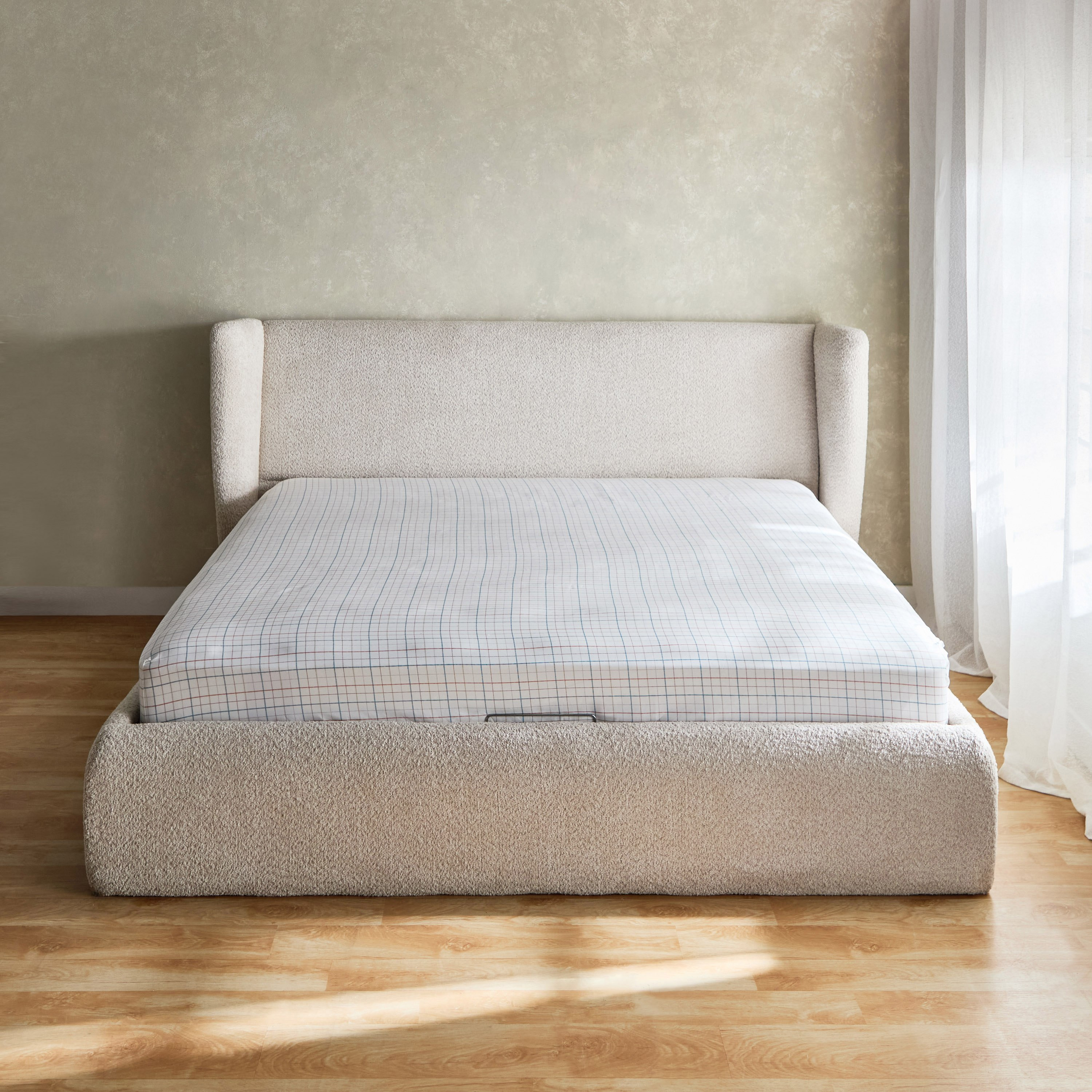شرشف مطّاطي كوين قطن بطبعات بارل من هيوستن - 150x200+33 سم-hbxhomeware-hbxbedroom-image-2
