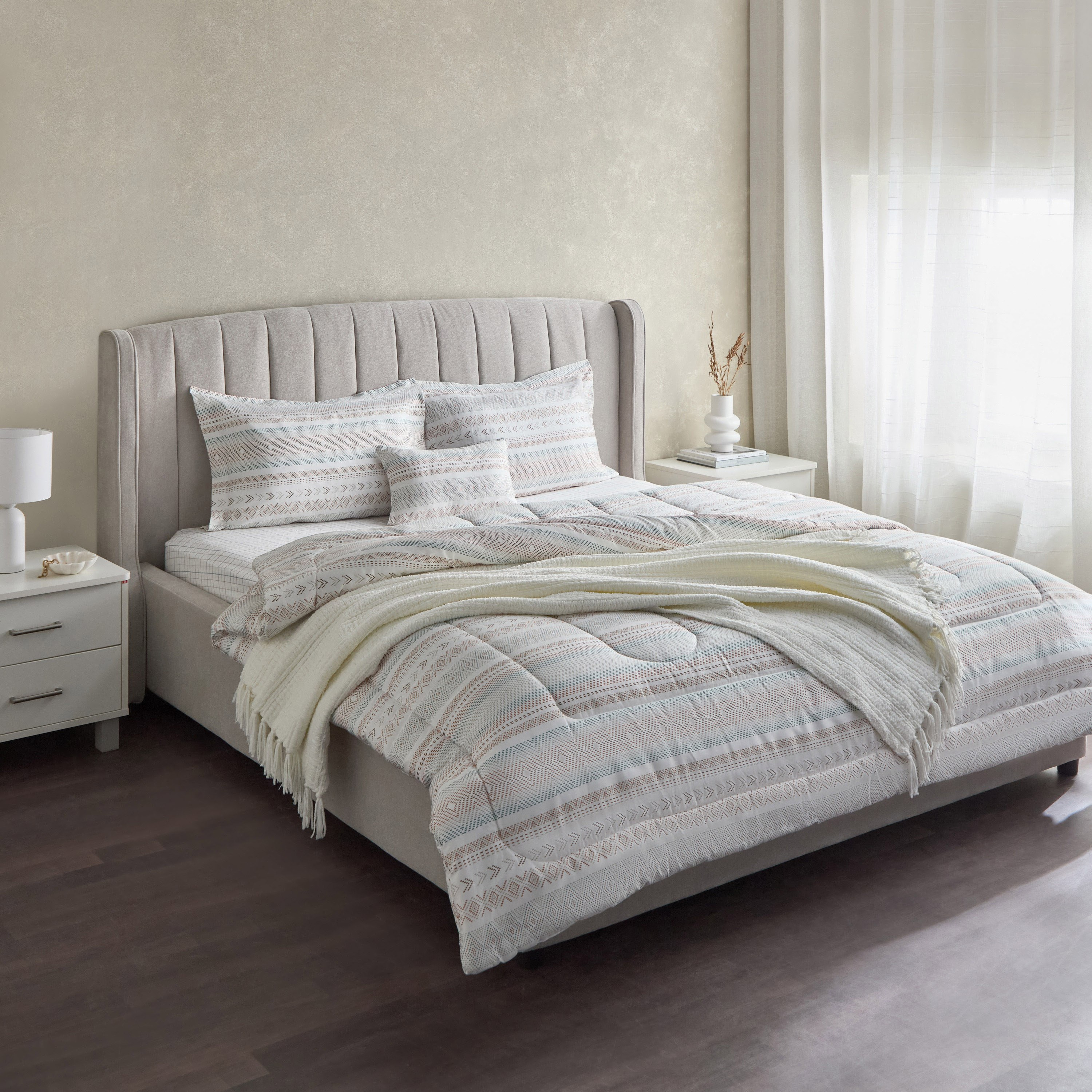 طقم لحاف توين قطن 3 قطع بطبعات بارل من هيوستن - 160x220 سم-hbxhomeware-hbxbedroom-image-8