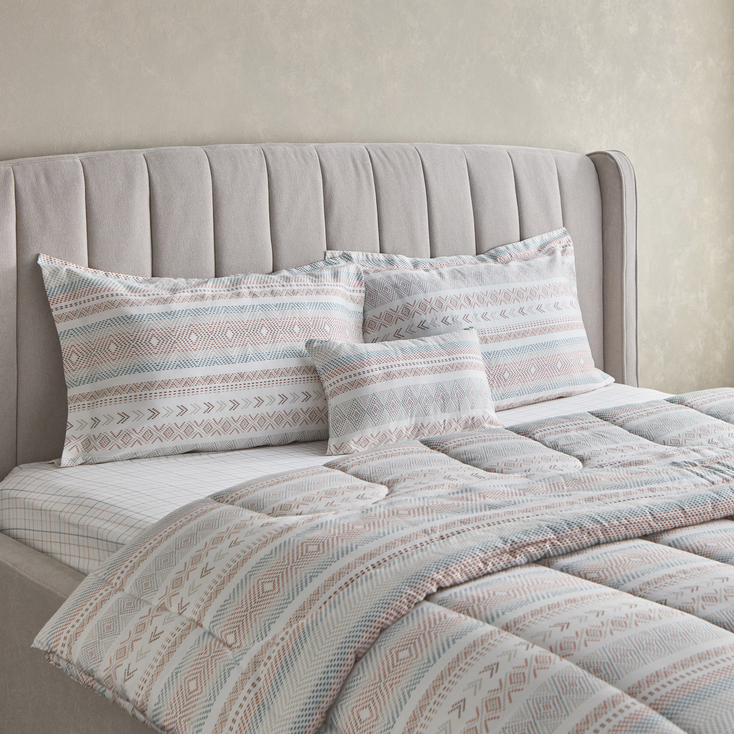 طقم لحاف توين قطن بطبعات 5 قطع بطبعات بارل من هيوستن- 160x220 سم-hbxhomeware-hbxbedroom-image-1