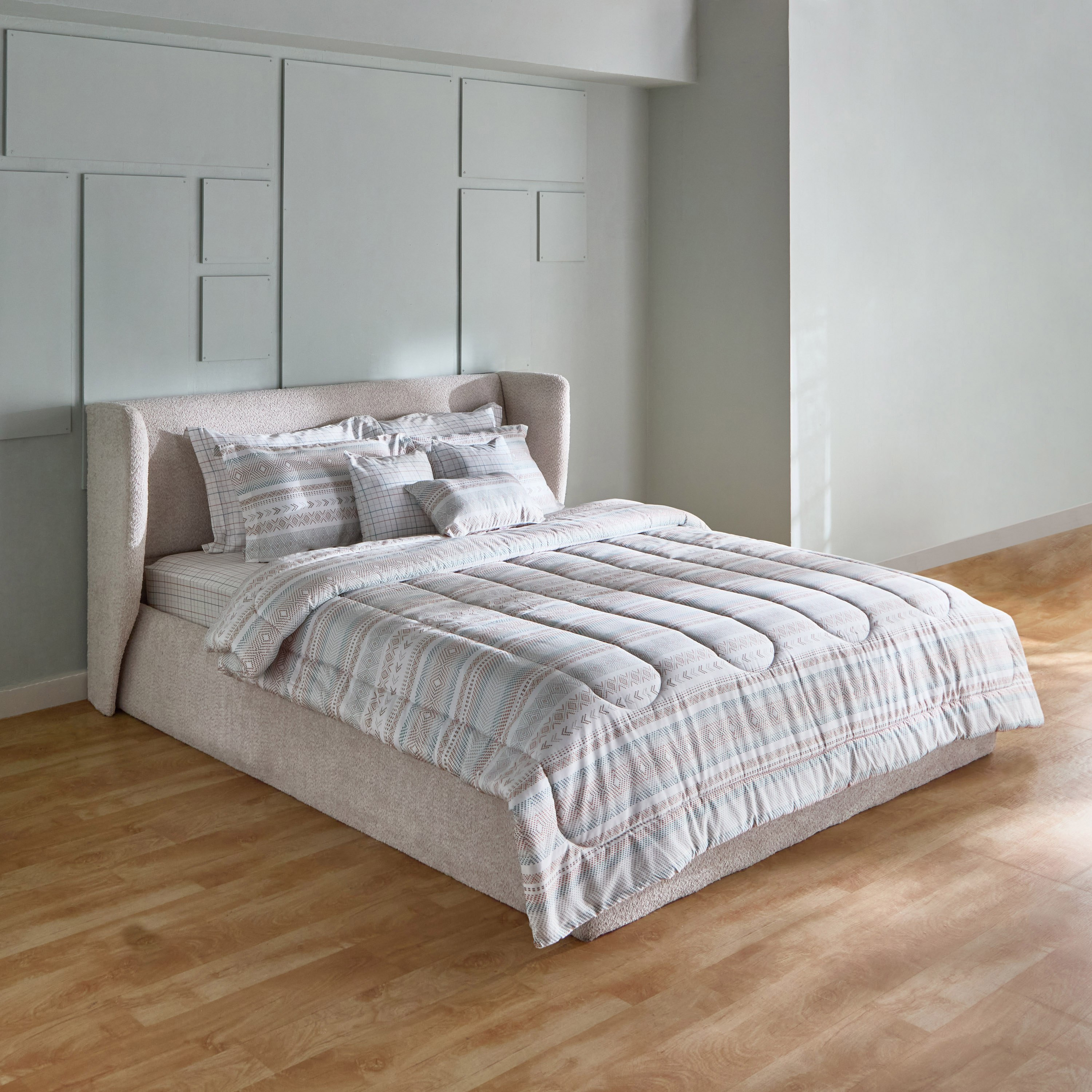 طقم لحاف سوبر كينج قطن بطبعات 9 قطع بارل من هيوستن - 240x240 سم-hbxhomeware-hbxbedroom-image-2