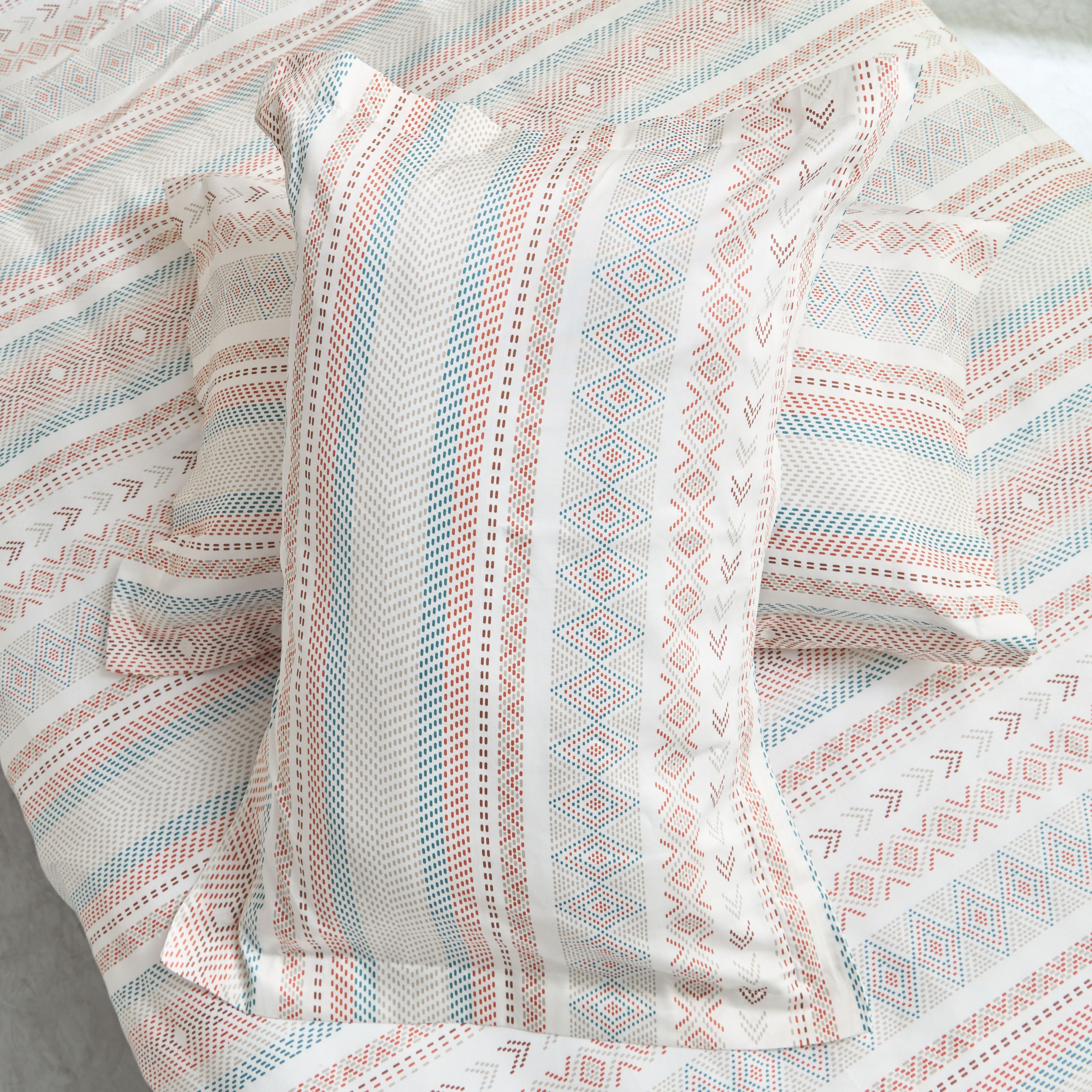 Houston Paarl 3-Piece Printed Cotton Twin Duvet Quilt Cover Set - 150x220 cm-hbxhomeware-hbxbedroom-image-5