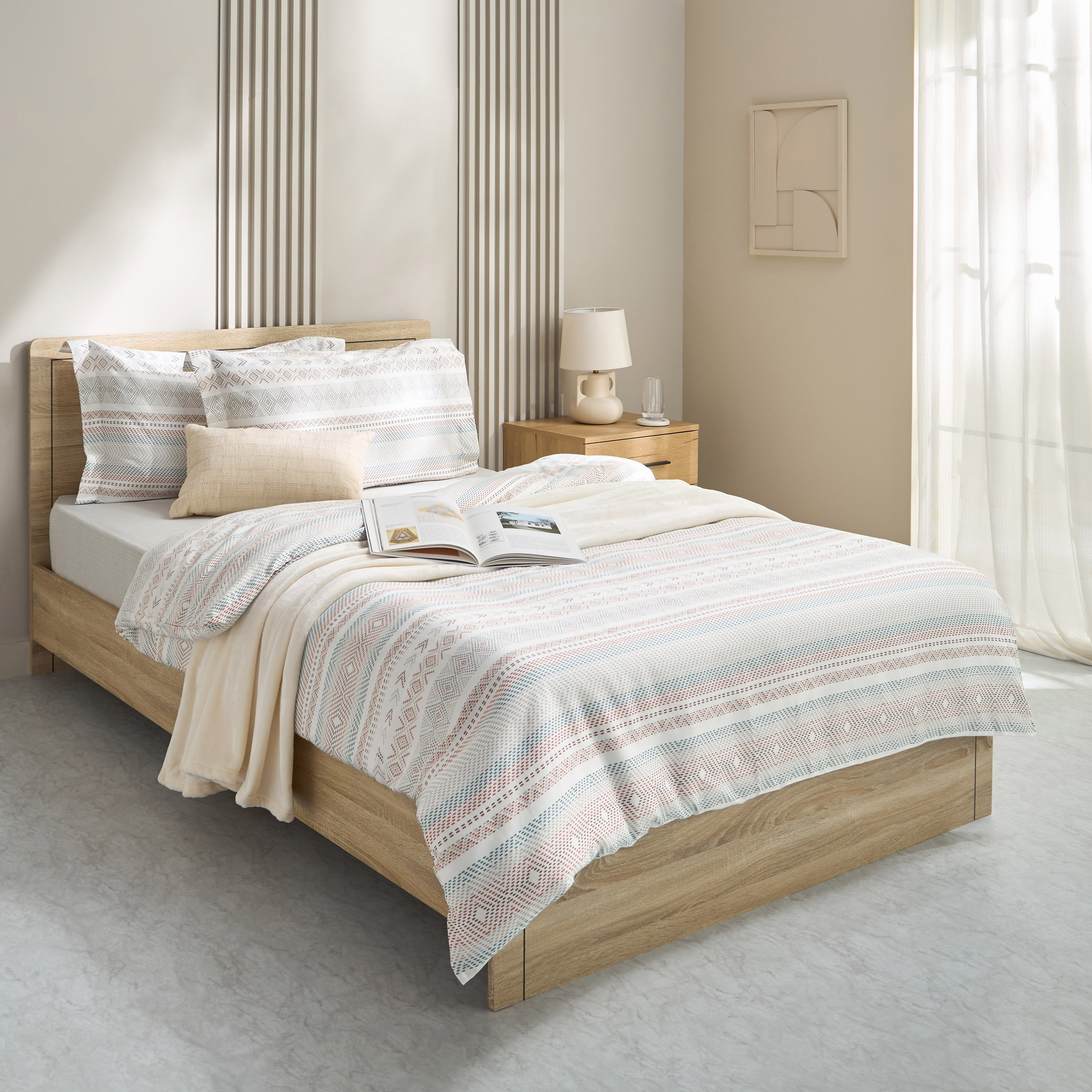 Houston Paarl 3-Piece Printed Cotton Twin Duvet Quilt Cover Set - 150x220 cm-hbxhomeware-hbxbedroom-image-7