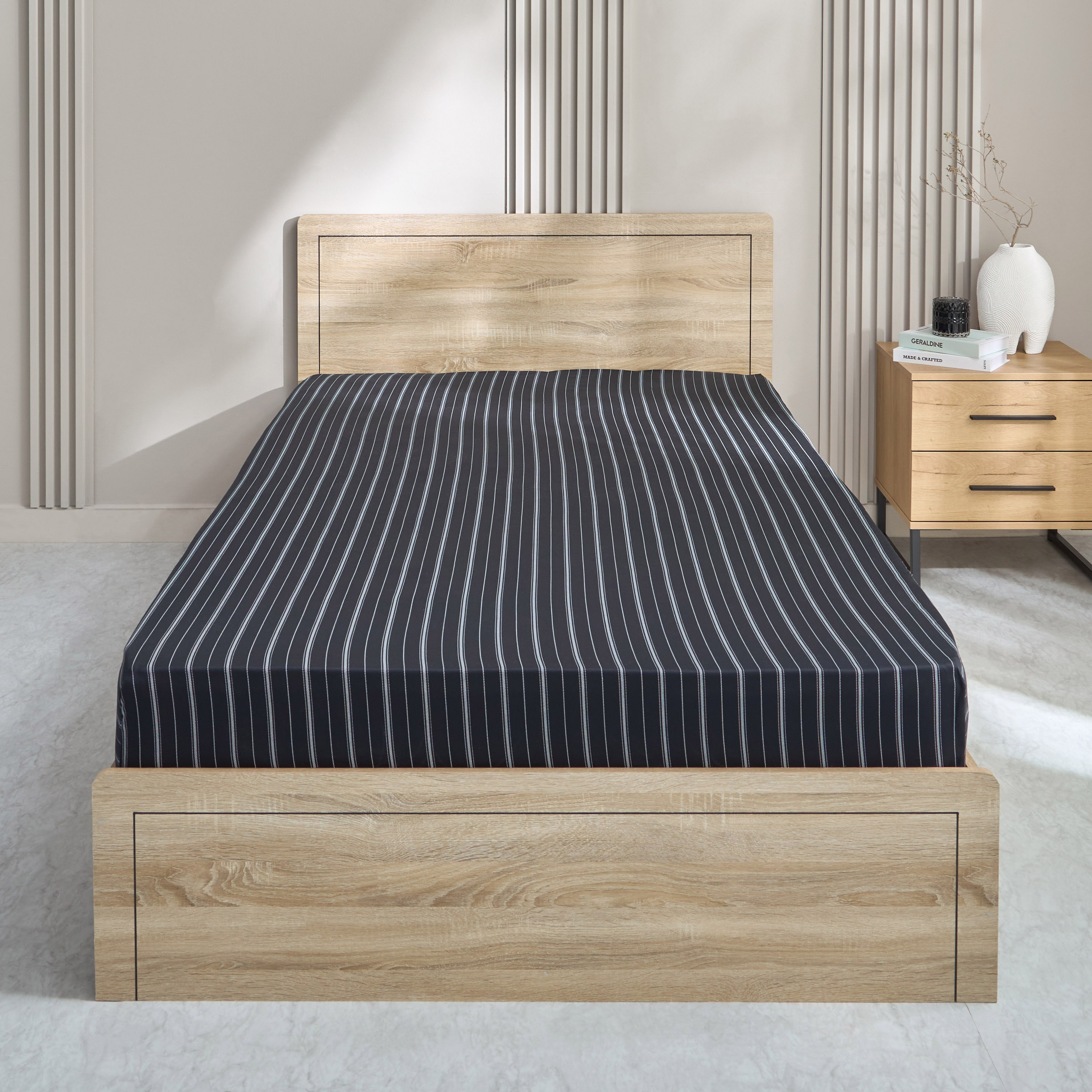 شرشف مطّاطي توين قطن بطبعات أرنو من هيوستن- 120x200+33 سم-hbxhomeware-hbxbedroom-image-2