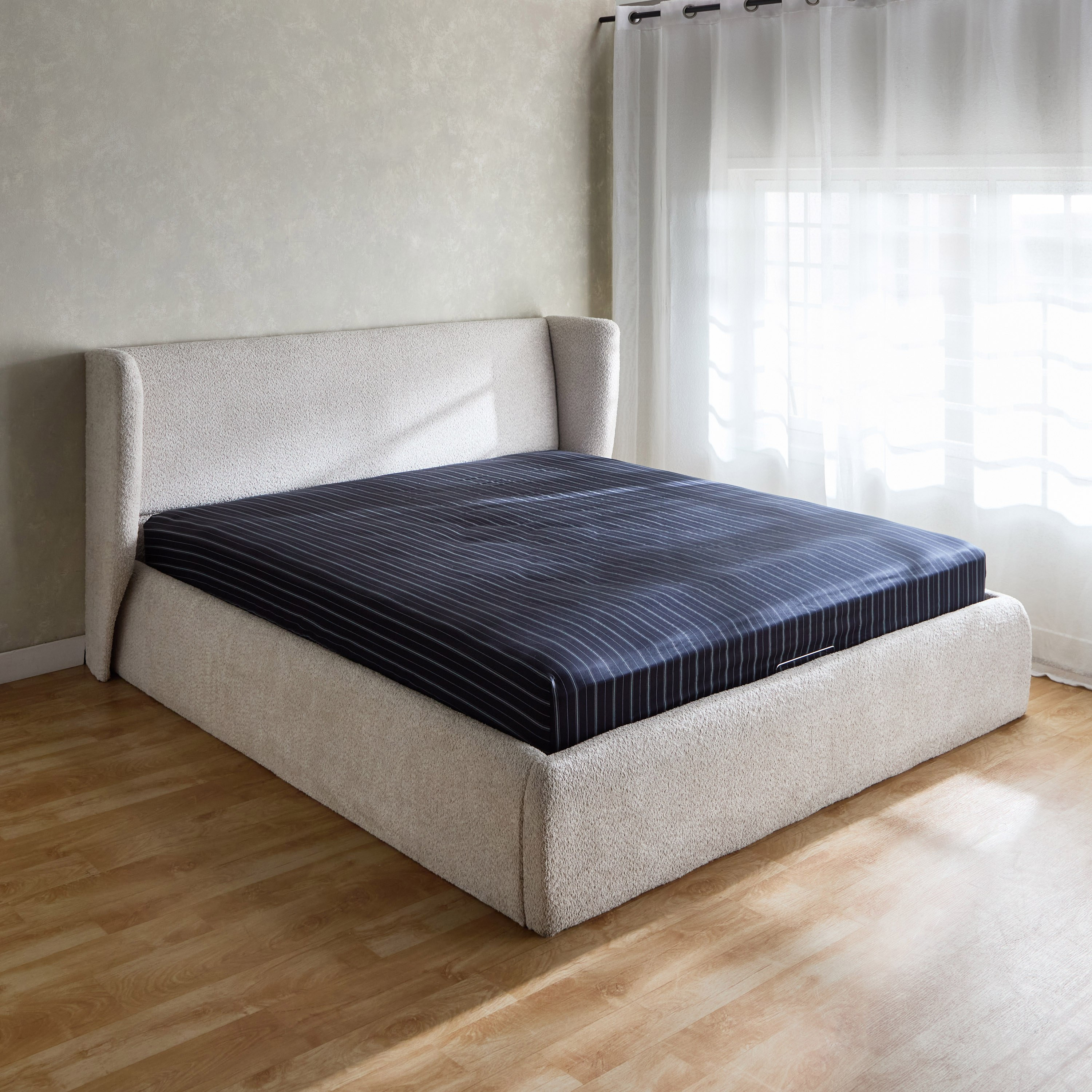 شرشف مطّاطي كوين قطن بطبعات أرنو من هيوستن - 150x200+33 سم-hbxhomeware-hbxbedroom-image-1