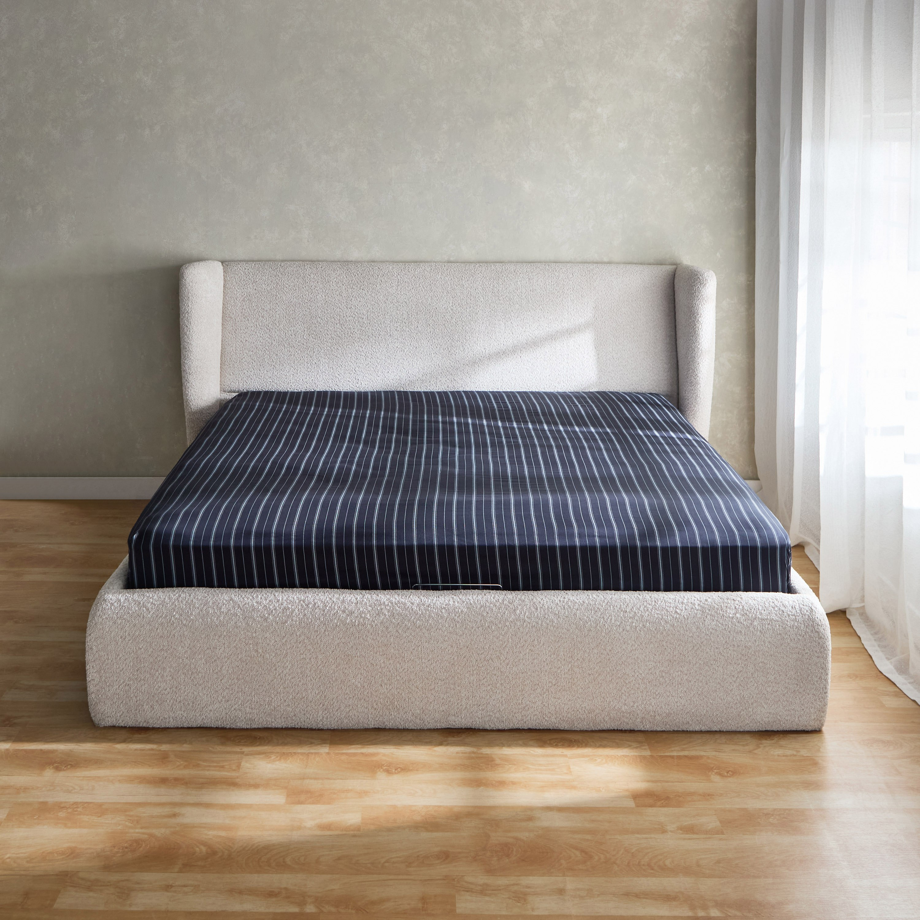 شرشف مطّاطي كوين قطن بطبعات أرنو من هيوستن - 150x200+33 سم-hbxhomeware-hbxbedroom-image-2