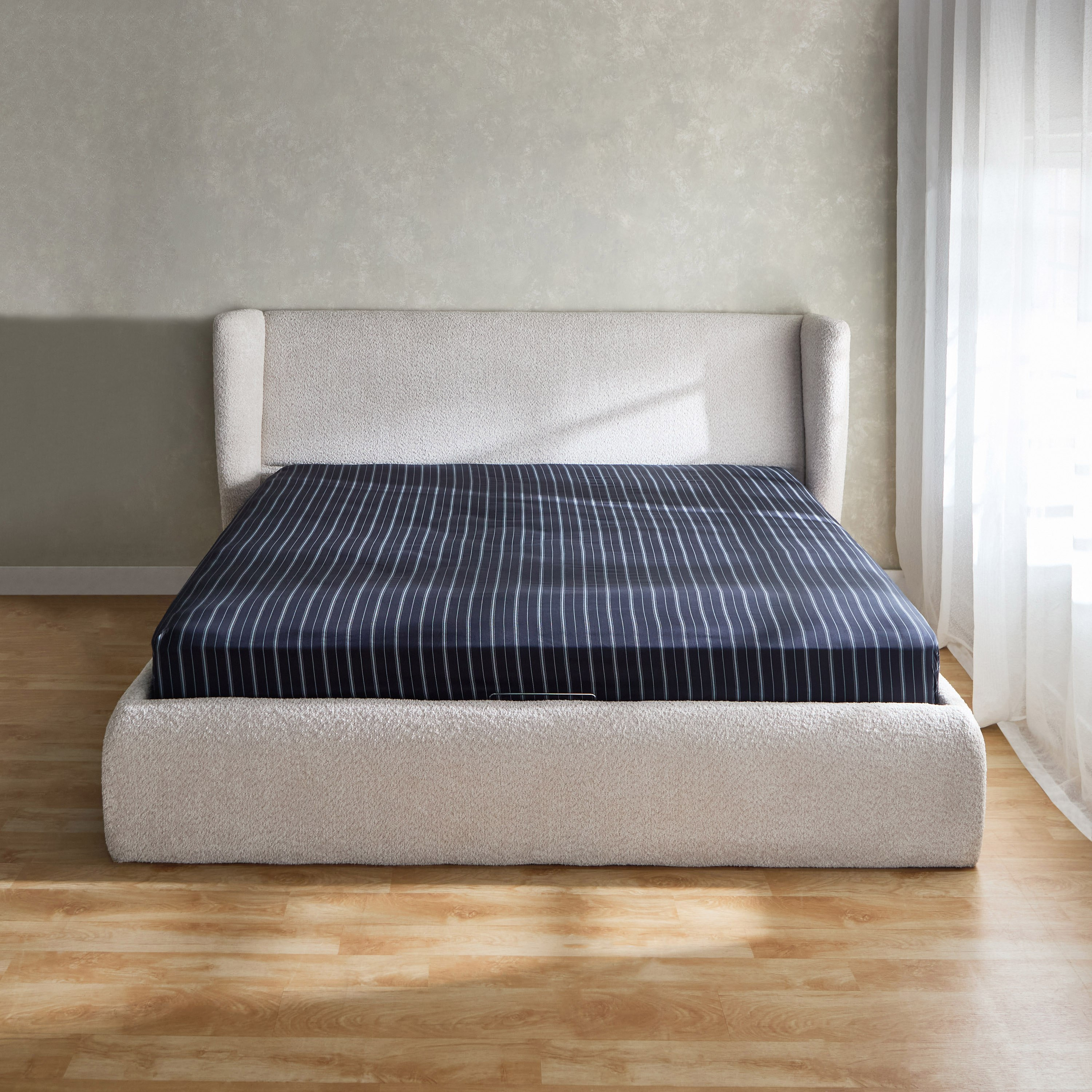Houston Arno Cotton Printed Super King Fitted Sheet - 200x200+33 cm-hbxhomeware-hbxbedroom-image-2