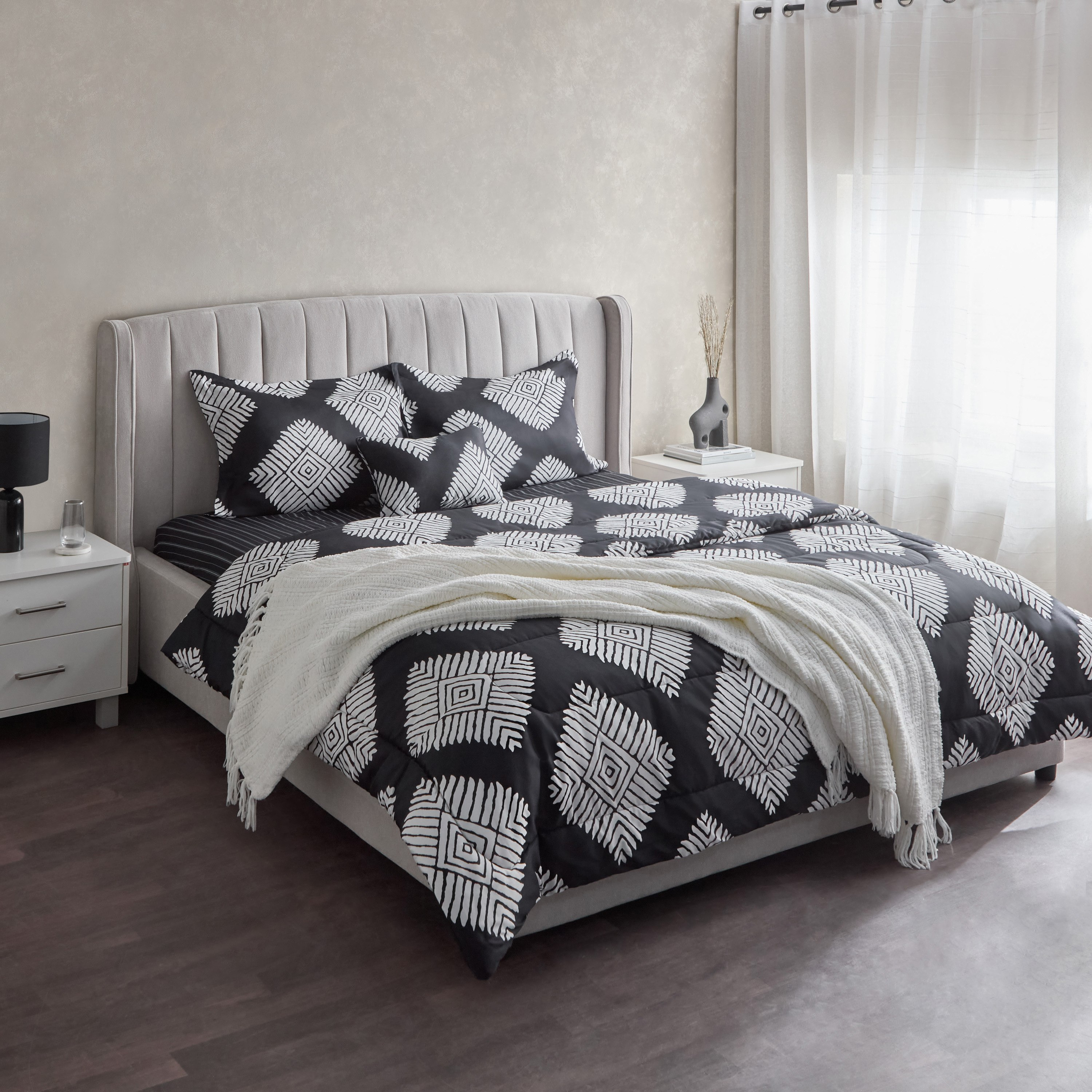 طقم لحاف توين قطن بطبعات 5 قطع أرنو من هيوستن- 160x220 سم-hbxhomeware-hbxbedroom-image-11