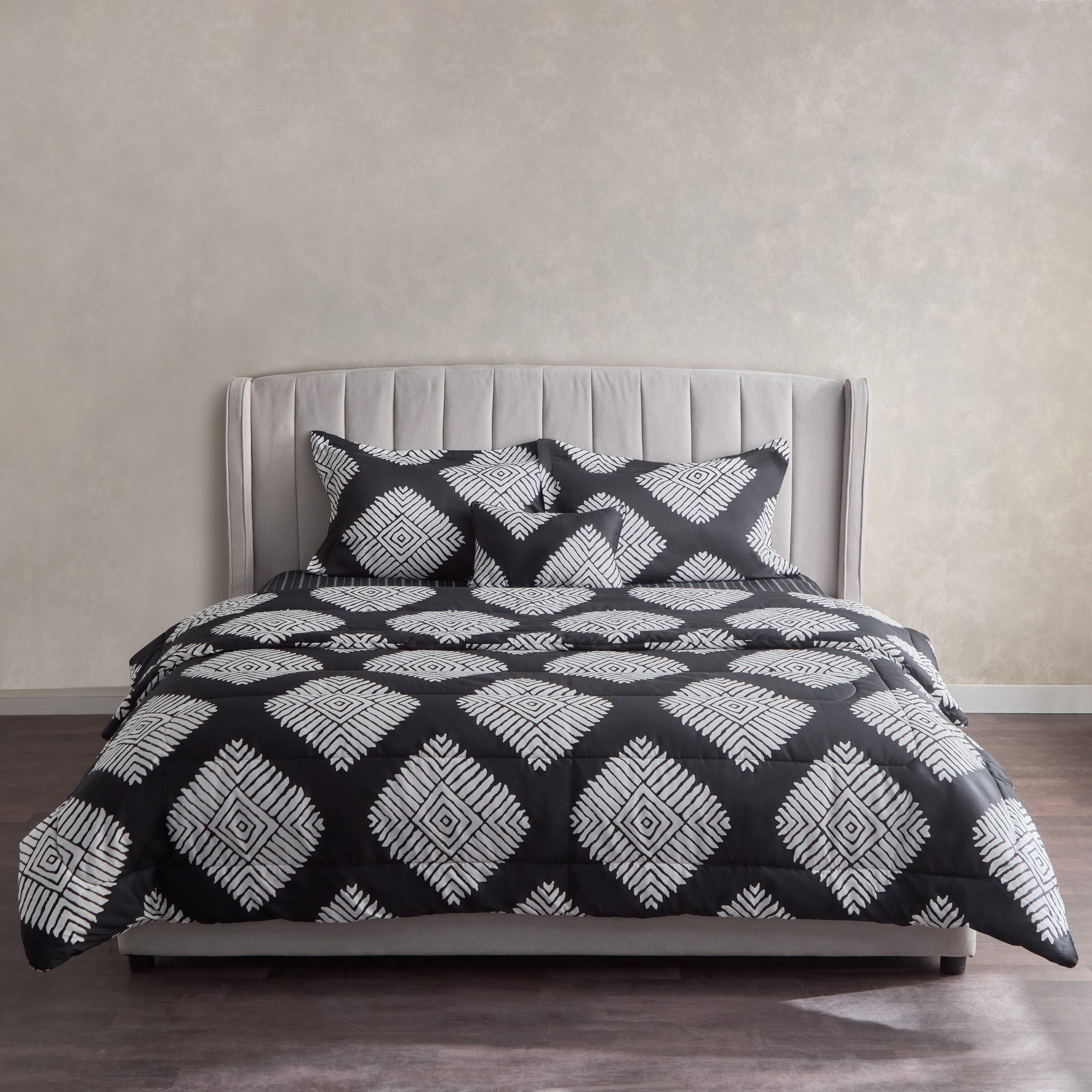 طقم لحاف توين قطن بطبعات 5 قطع أرنو من هيوستن- 160x220 سم-hbxhomeware-hbxbedroom-image-3
