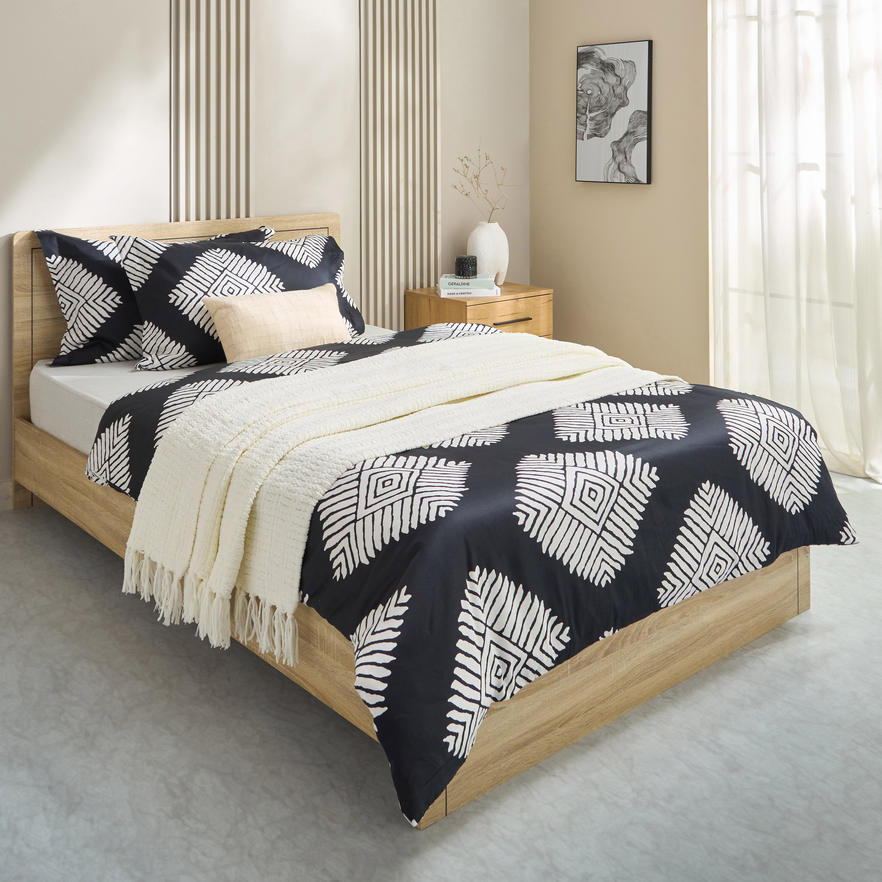 Houston Arno 3-Piece Printed Cotton Twin Duvet Quilt Cover Set - 150x220 cm-hbxhomeware-hbxbedroom-image-7