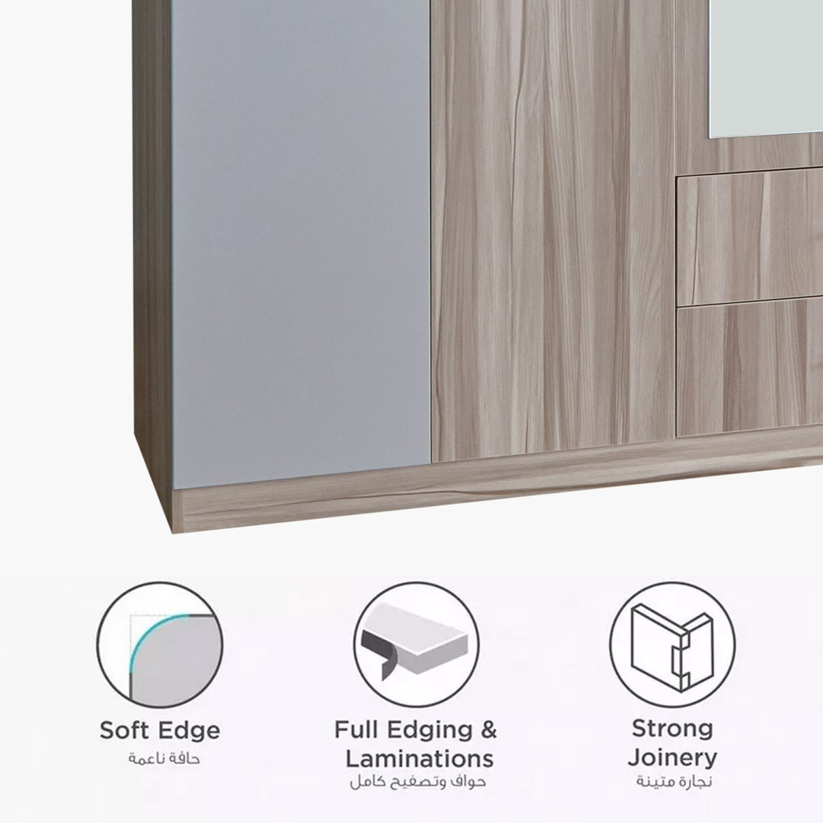 Miami Nxt 6-Door Wardrobe with Mirror and Drawers-hbxfurniture-wardrobes-image-6