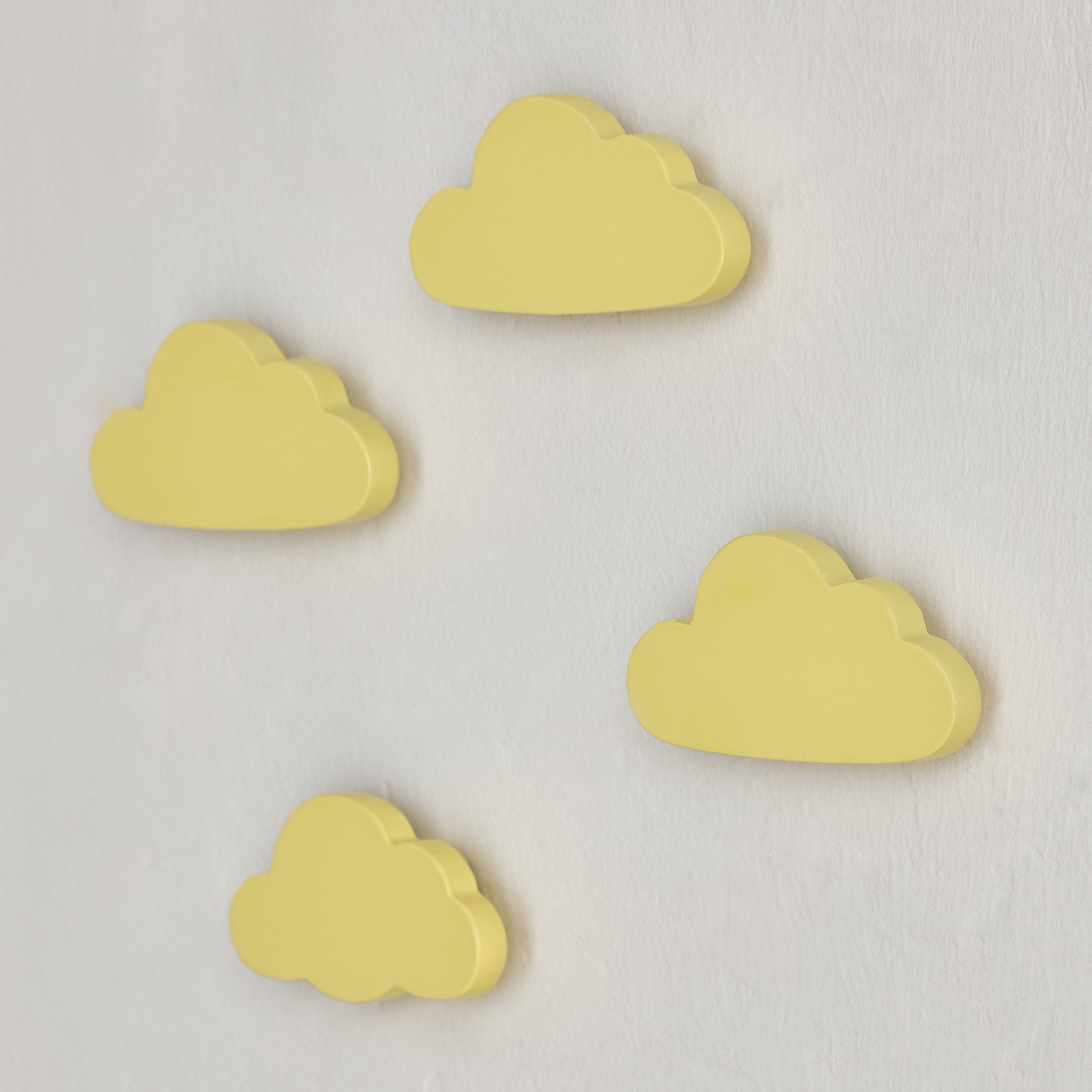 Cloud Shaped 4-Piece Wooden Wall Hook Set - 9x3x5 cm-hbxhomeware-hbxkidsandyouth-image-1