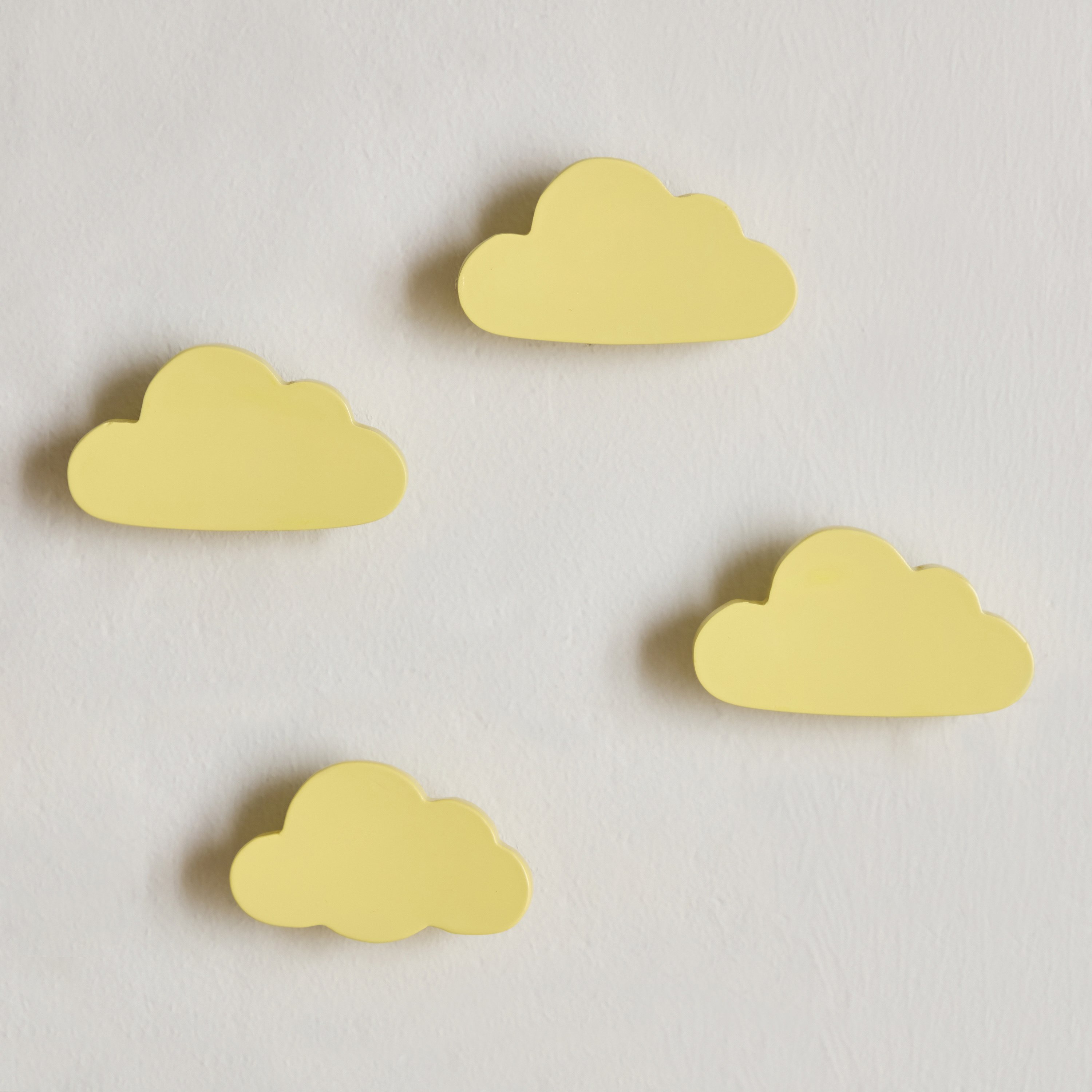 Cloud Shaped 4-Piece Wooden Wall Hook Set - 9x3x5 cm-hbxhomeware-hbxkidsandyouth-image-2