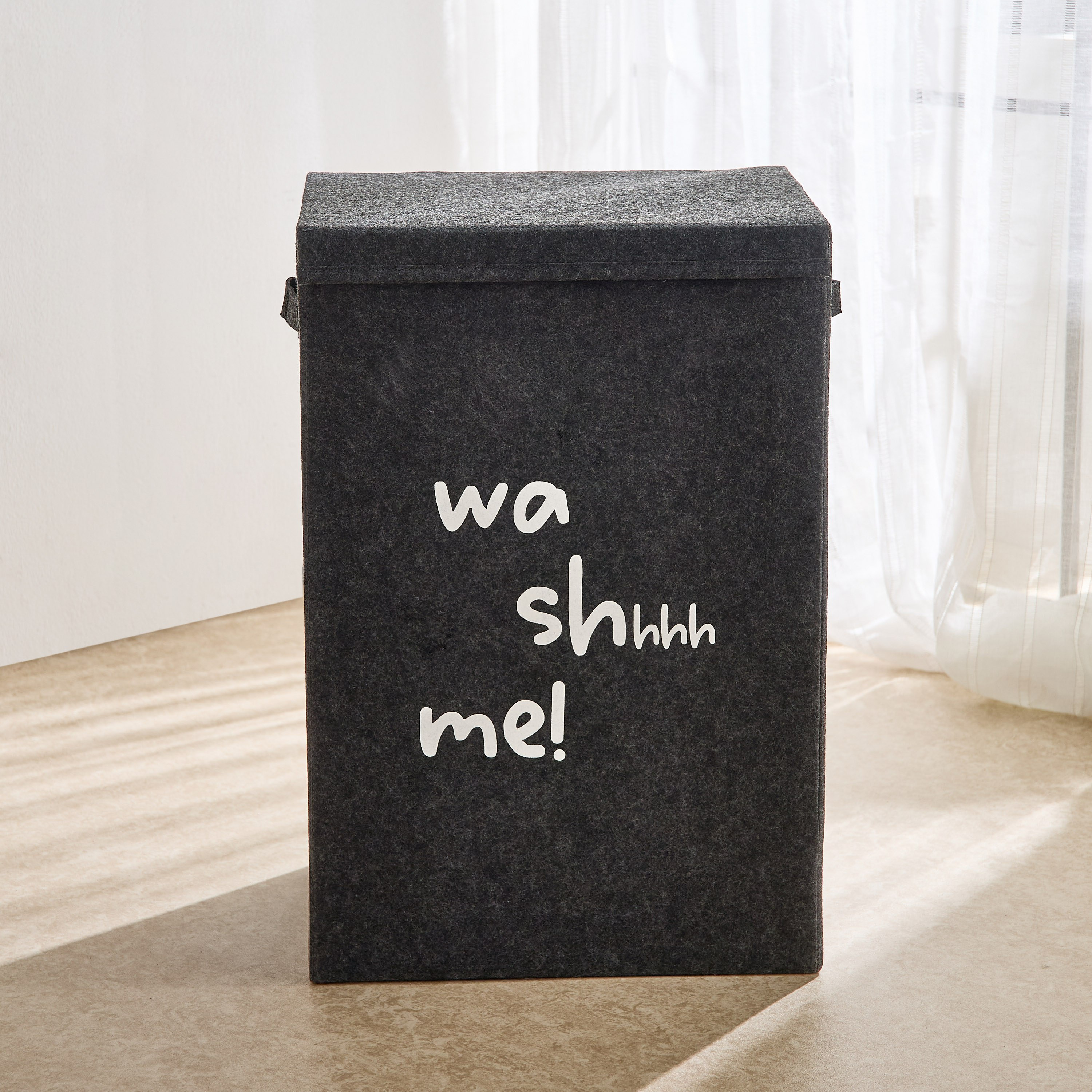 سلة غسيل قابلة للطي لباد بغطاء من سوهو-hbxbathroom-bathroomstorage-laundryhampers-image-2