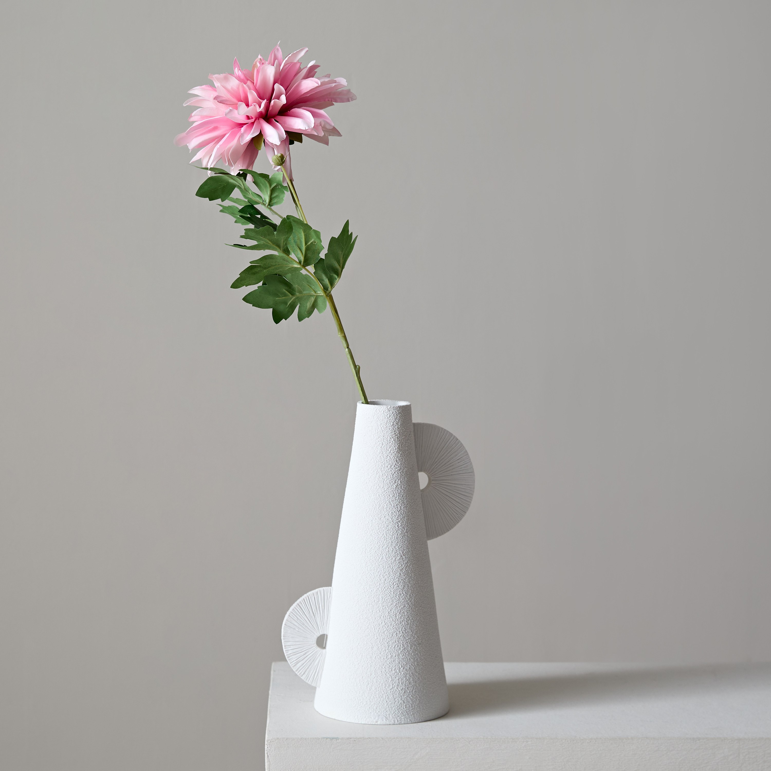 Floret 3 Leaves Dahlia Flower Spray - 65 cm-hbxdecorandfurnishings-homeaccessories-artificialflowersandplants-image-1