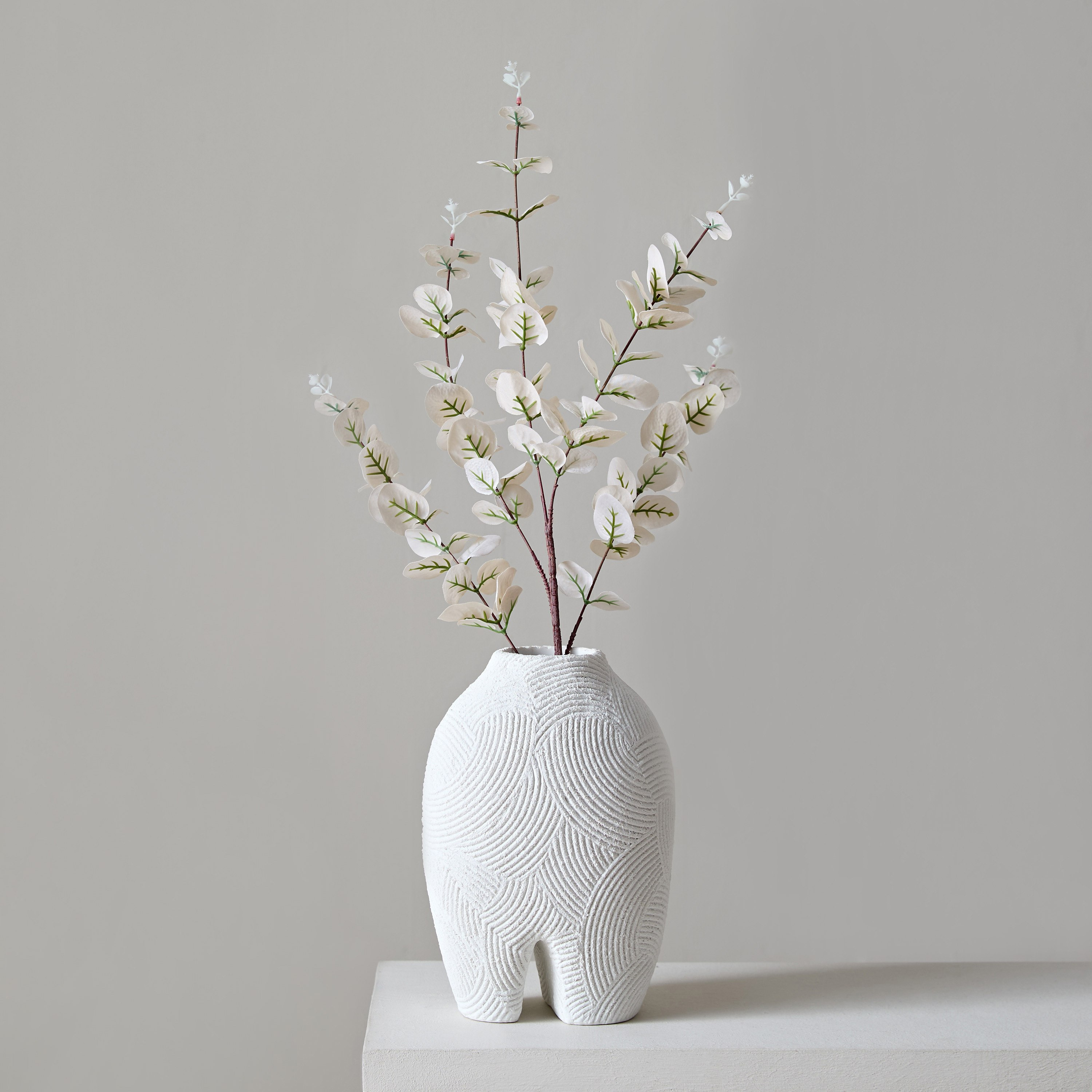 Floret Eucalyptus Flower Satin Spray - 90 cm-hbxdecorandfurnishings-homeaccessories-artificialflowersandplants-image-1