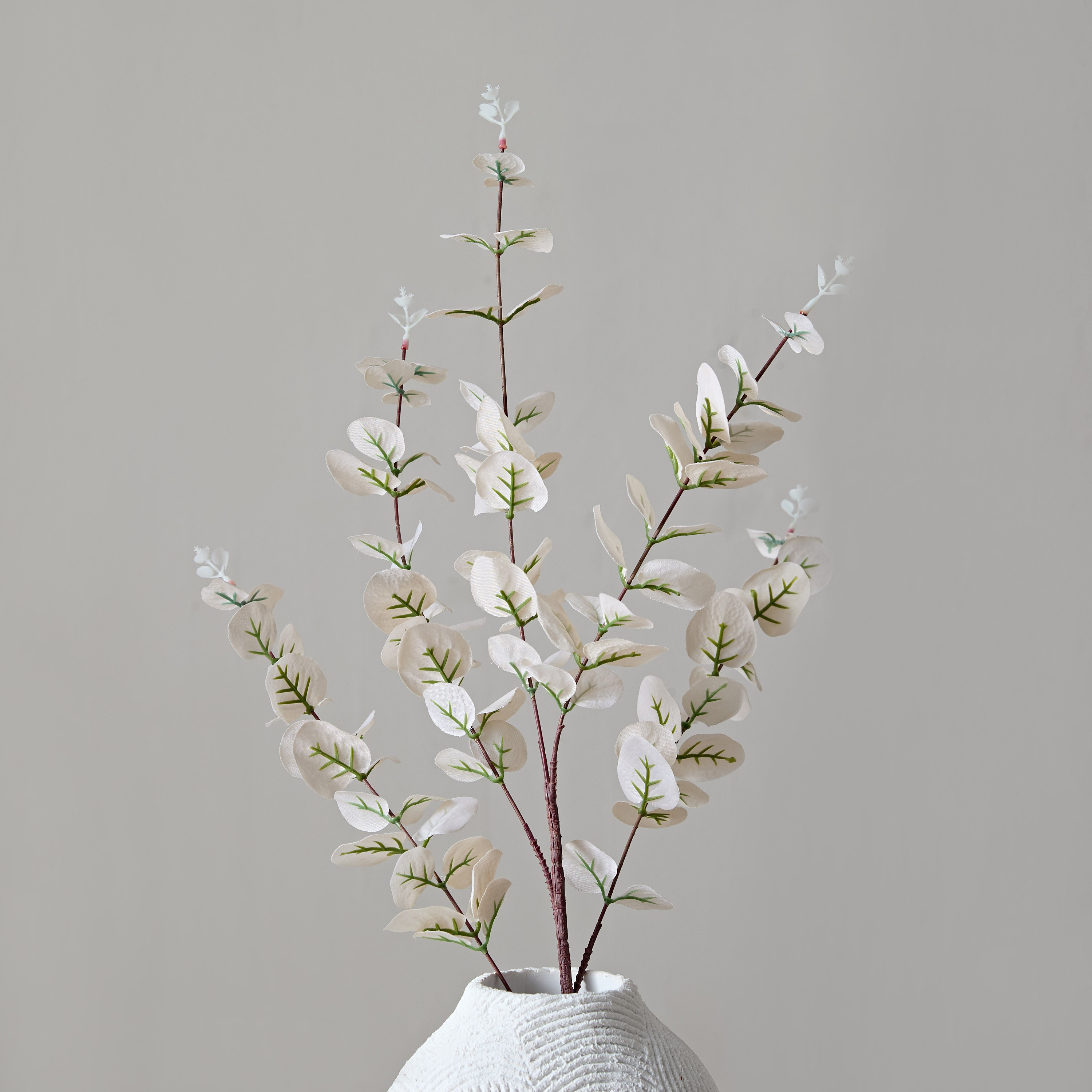 Floret Eucalyptus Flower Satin Spray - 90 cm-hbxdecorandfurnishings-homeaccessories-artificialflowersandplants-image-2