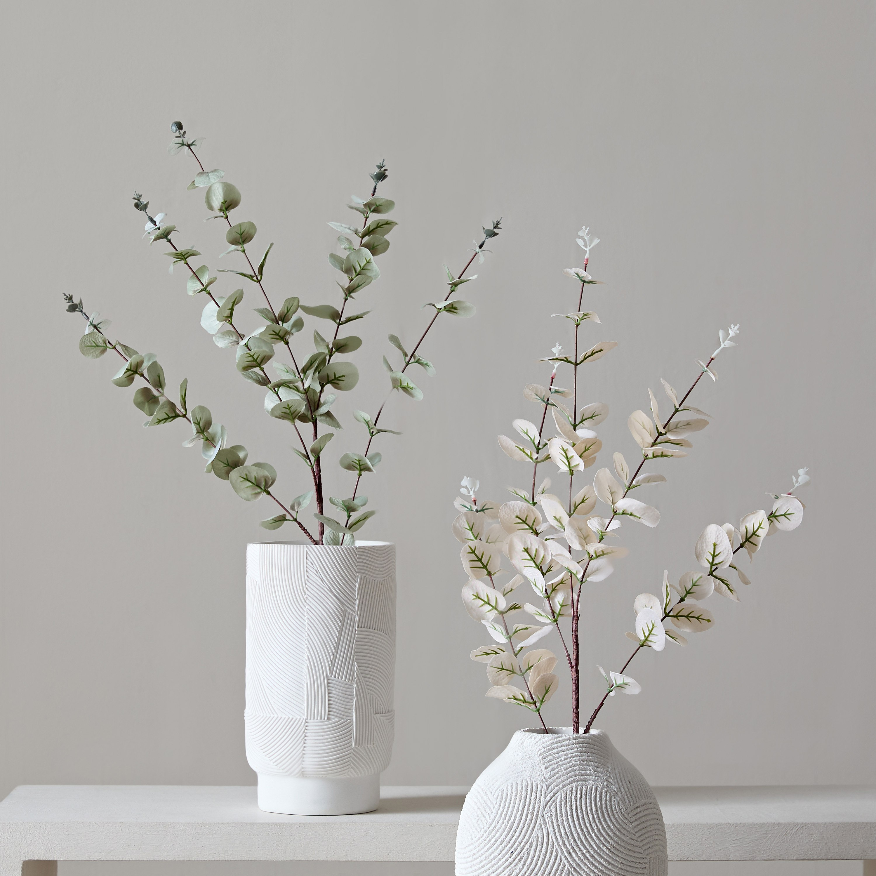 Floret Eucalyptus Flower Satin Spray - 90 cm-hbxdecorandfurnishings-homeaccessories-artificialflowersandplants-image-4