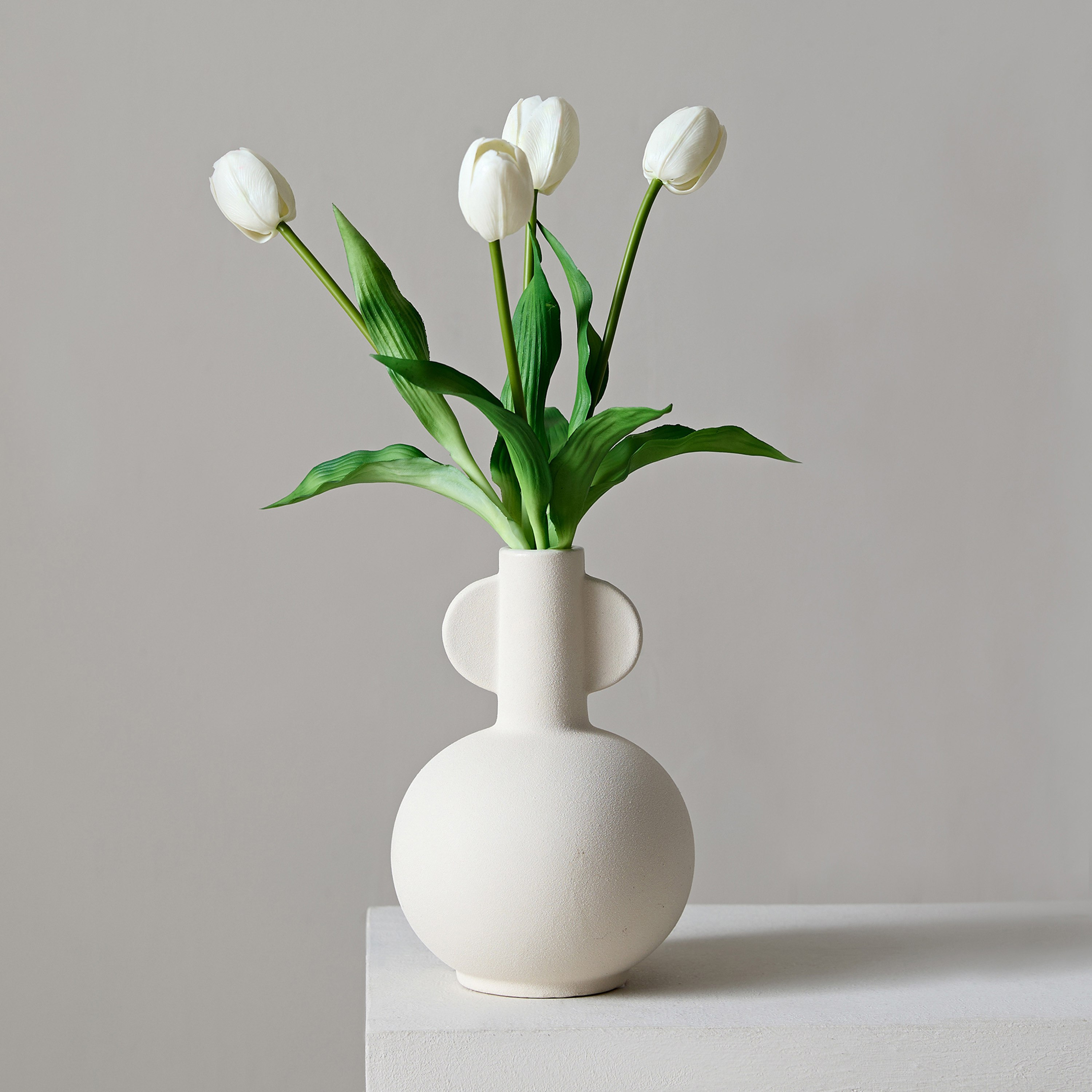 باقة توليب ناعم 4 أزهار من فلوريت - 38 سم-hbxdecorandfurnishings-homeaccessories-artificialflowersandplants-image-1