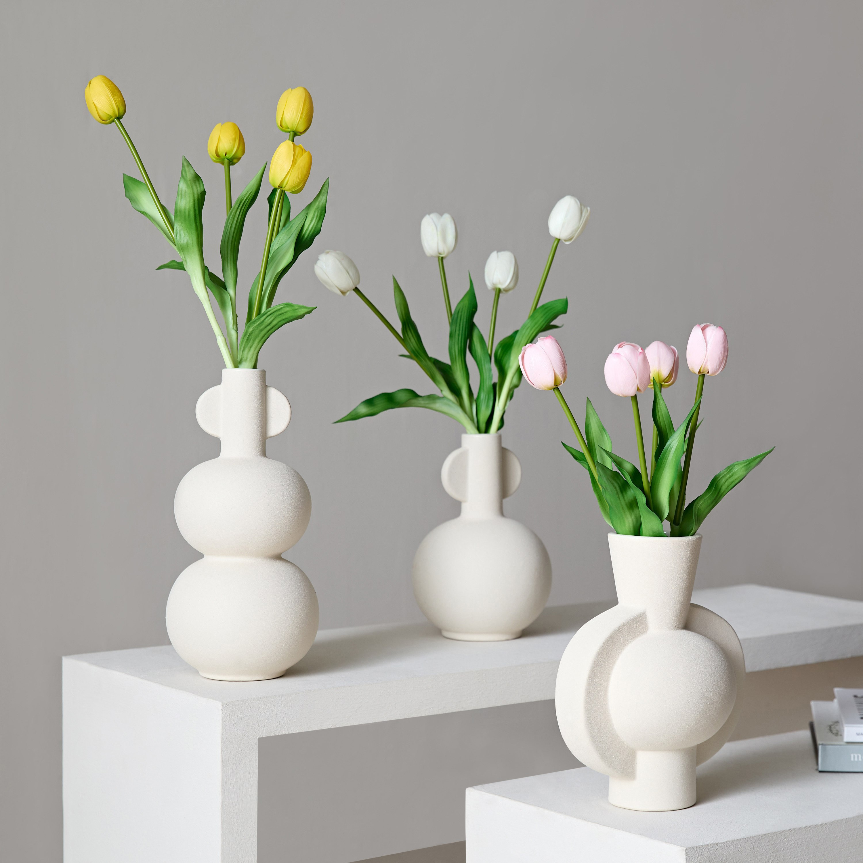 باقة توليب ناعم 4 أزهار من فلوريت - 38 سم-hbxdecorandfurnishings-homeaccessories-artificialflowersandplants-image-4