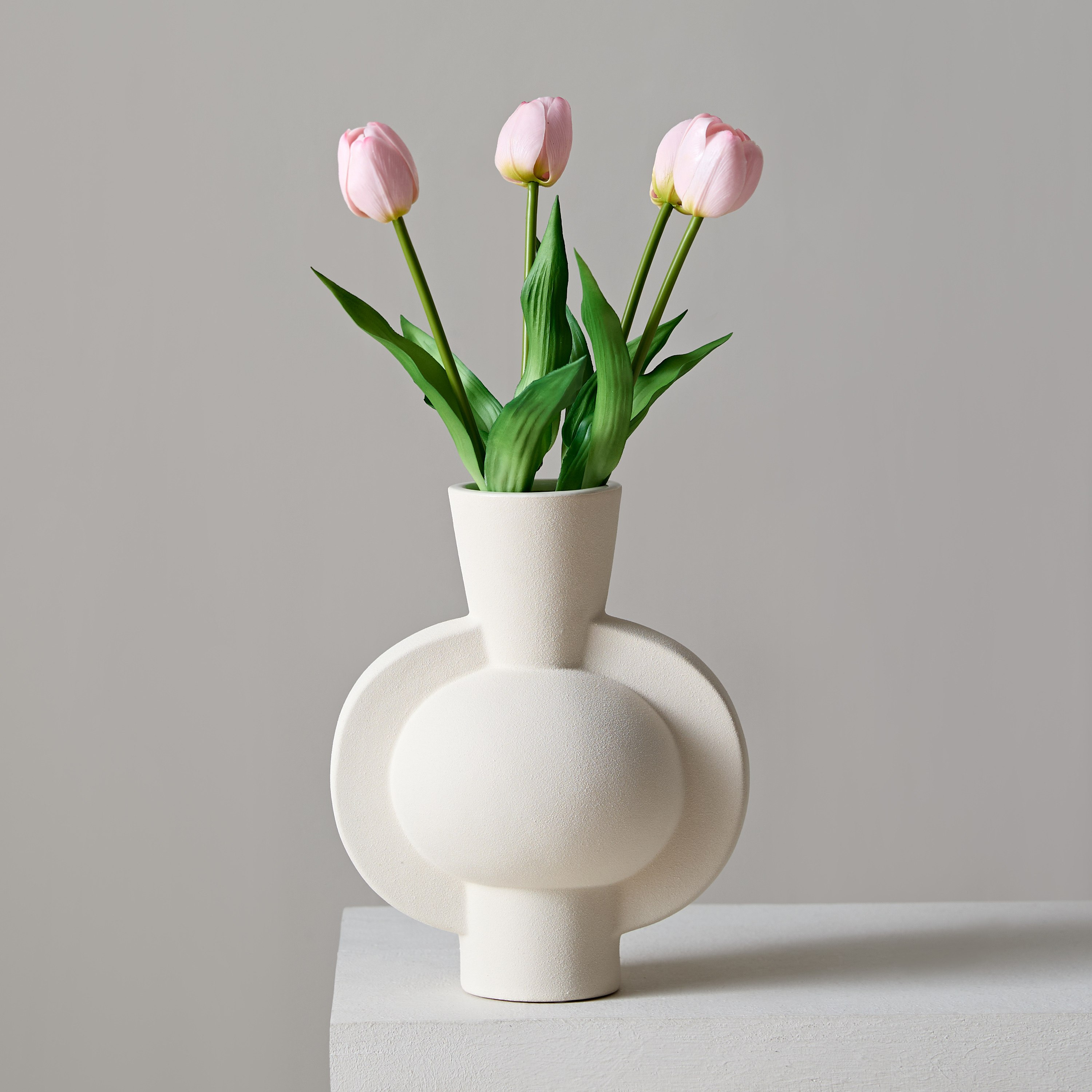 باقة توليب ناعم 4 أزهار من فلوريت - 38 سم-hbxdecorandfurnishings-homeaccessories-artificialflowersandplants-image-1