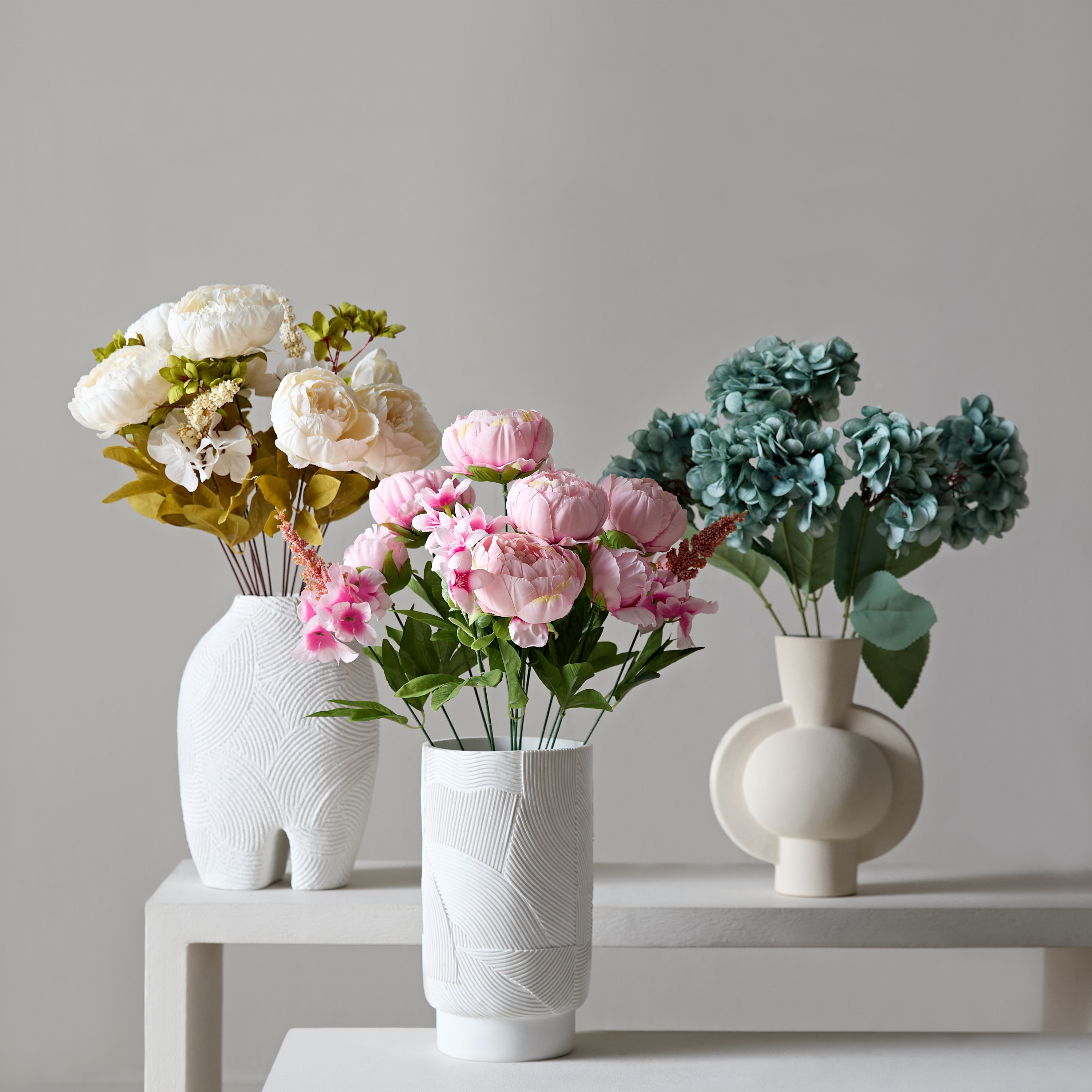باقة زهور هيدرانجيا 5 رؤوس من فلوريت - 50 سم-hbxdecorandfurnishings-homeaccessories-artificialflowersandplants-image-4