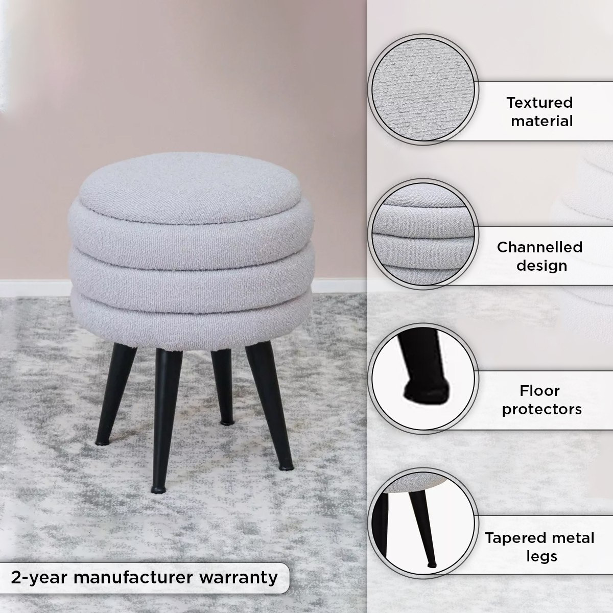 Jeju Fabric Stool with Storage-hbxlivingroom-sofasandarmchairs-ottomansandfootstools-image-4