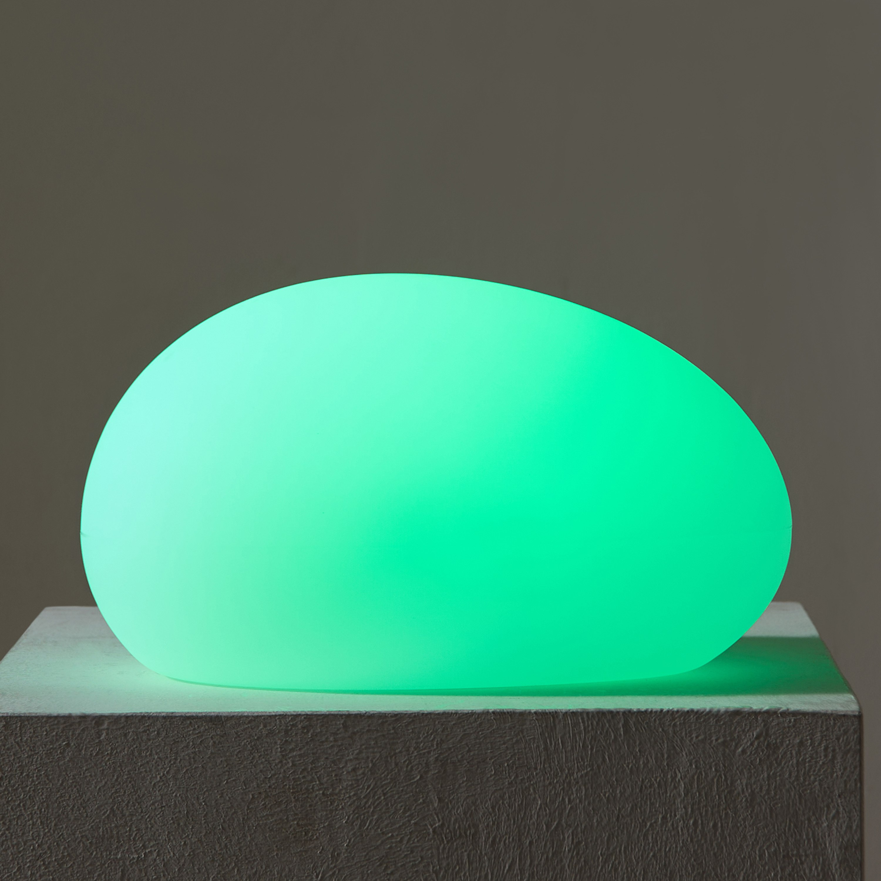 مصباح حجر ليد مقاوم للماء آر جي بي مع جهاز تحكم وبطارية 8 ساعات من سولين - 26x20x14 سم-hbxdiningroom-lighting-decorativesandstringlights-image-1