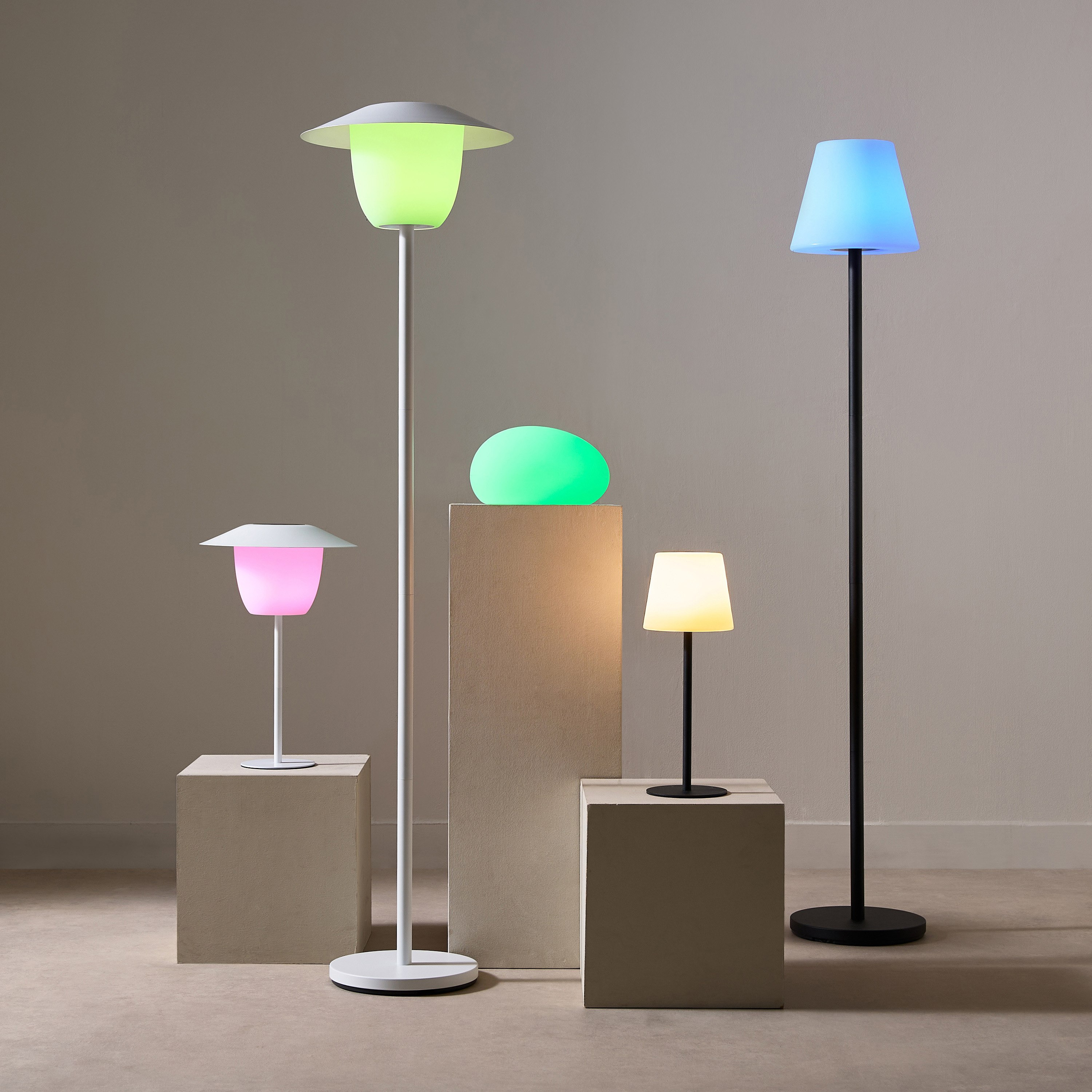مصباح حجر ليد مقاوم للماء آر جي بي مع جهاز تحكم وبطارية 8 ساعات من سولين - 26x20x14 سم-hbxdiningroom-lighting-decorativesandstringlights-image-8