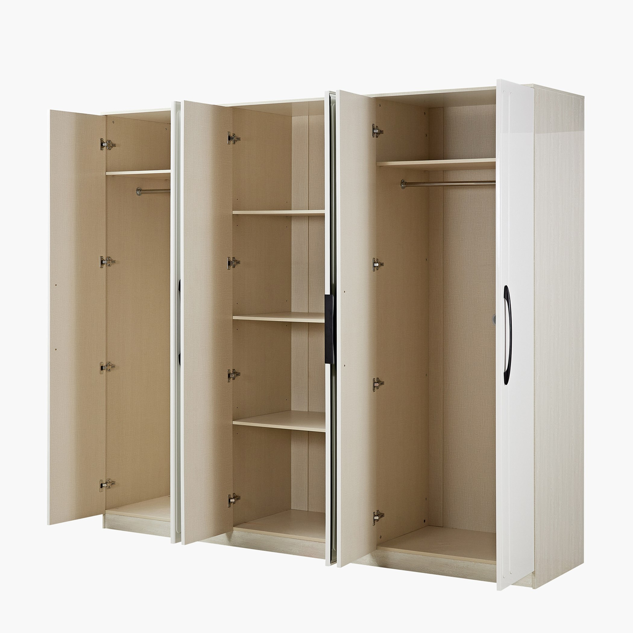 خزانة ملابس 6 أبواب مع مرآة من أوبولينت-hbxfurniture-wardrobes-image-8