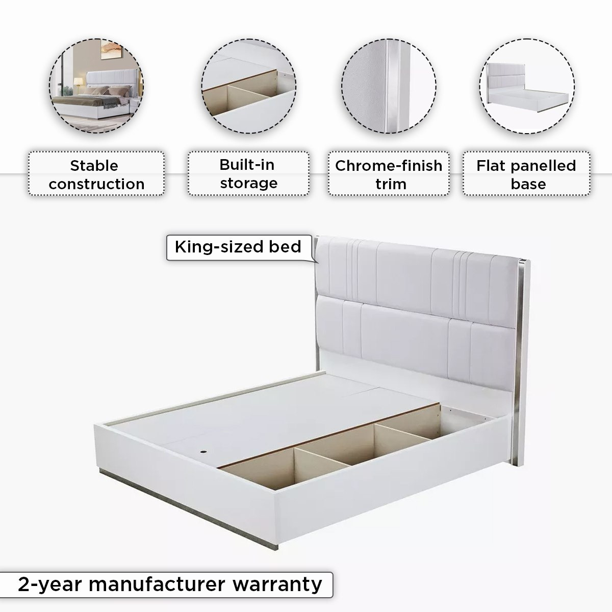Regency 6-Piece King Bedroom Set - 180x200 cm-hbxbedroom-bedsandbedsets-bedroomsets-king-image-5