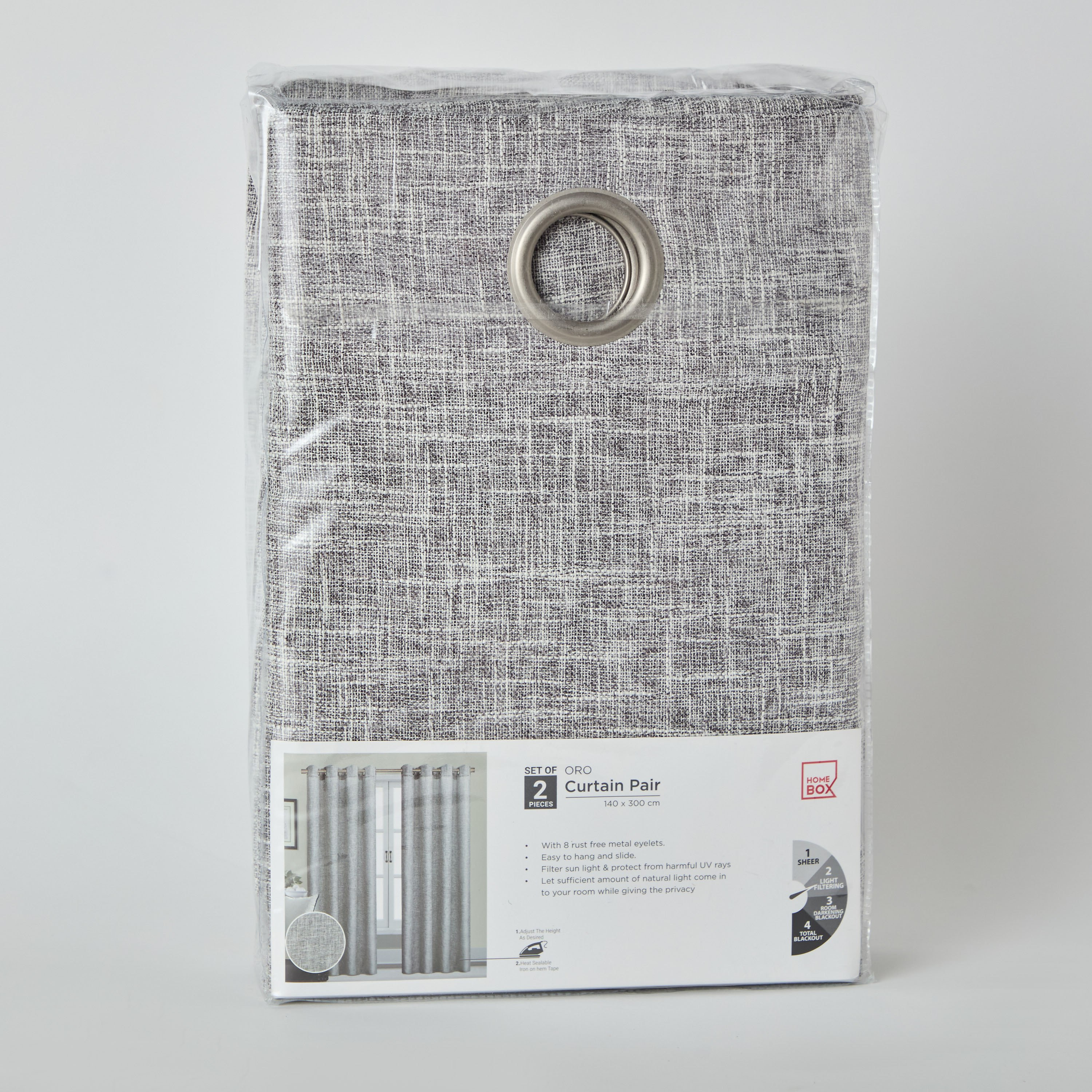 Daisy 2-Piece Jacquard Curtain Set - 140x300 cm-hbxkidsandyouth-windowcoverings-curtains-image-4