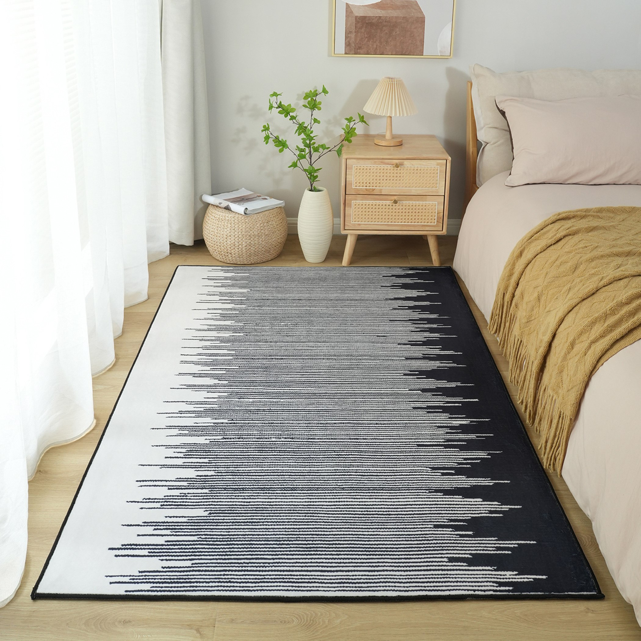 سجادة فلانيل بطبعات كافي من ويلز - 110x160 سم-hbxdecorandfurnishings-floorcoverings-rugs-image-1
