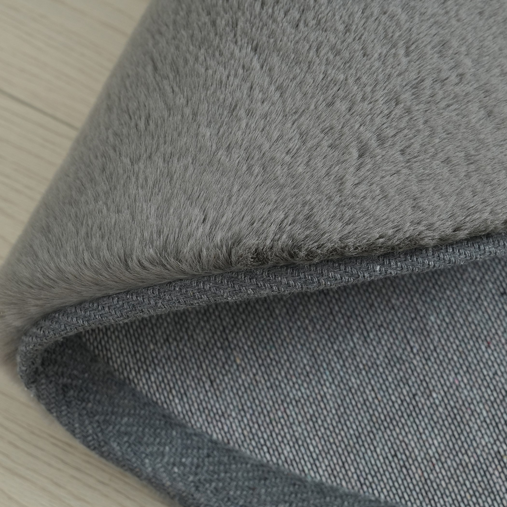 Faux Rabbit Fur Round Rug - 90 cm-hbxdecorandfurnishings-floorcoverings-rugs-image-3