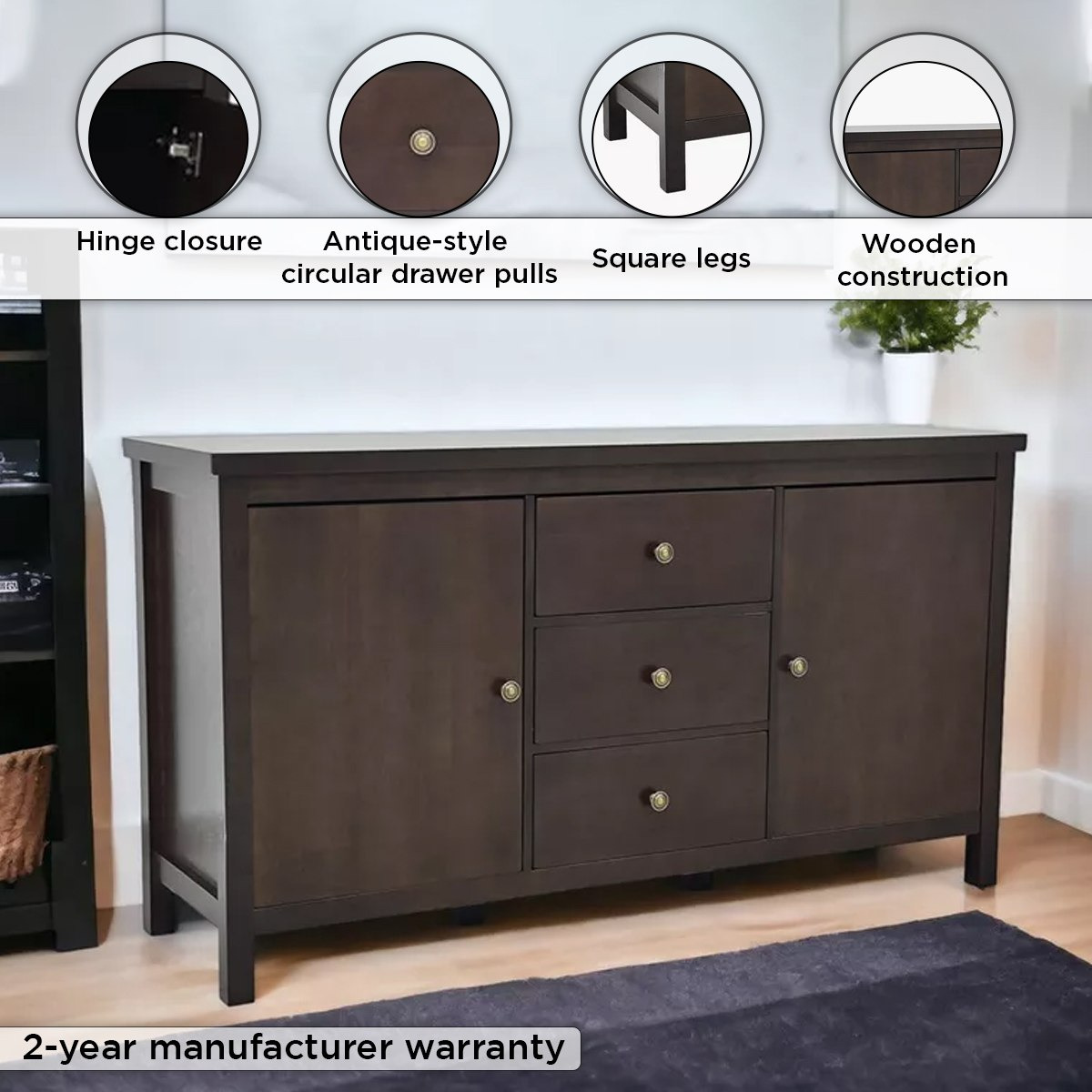 Simpson NXT 2-Door Sideboard with 3 Drawers-hbxfurniture-diningroom-buffetsandsideboards-image-4