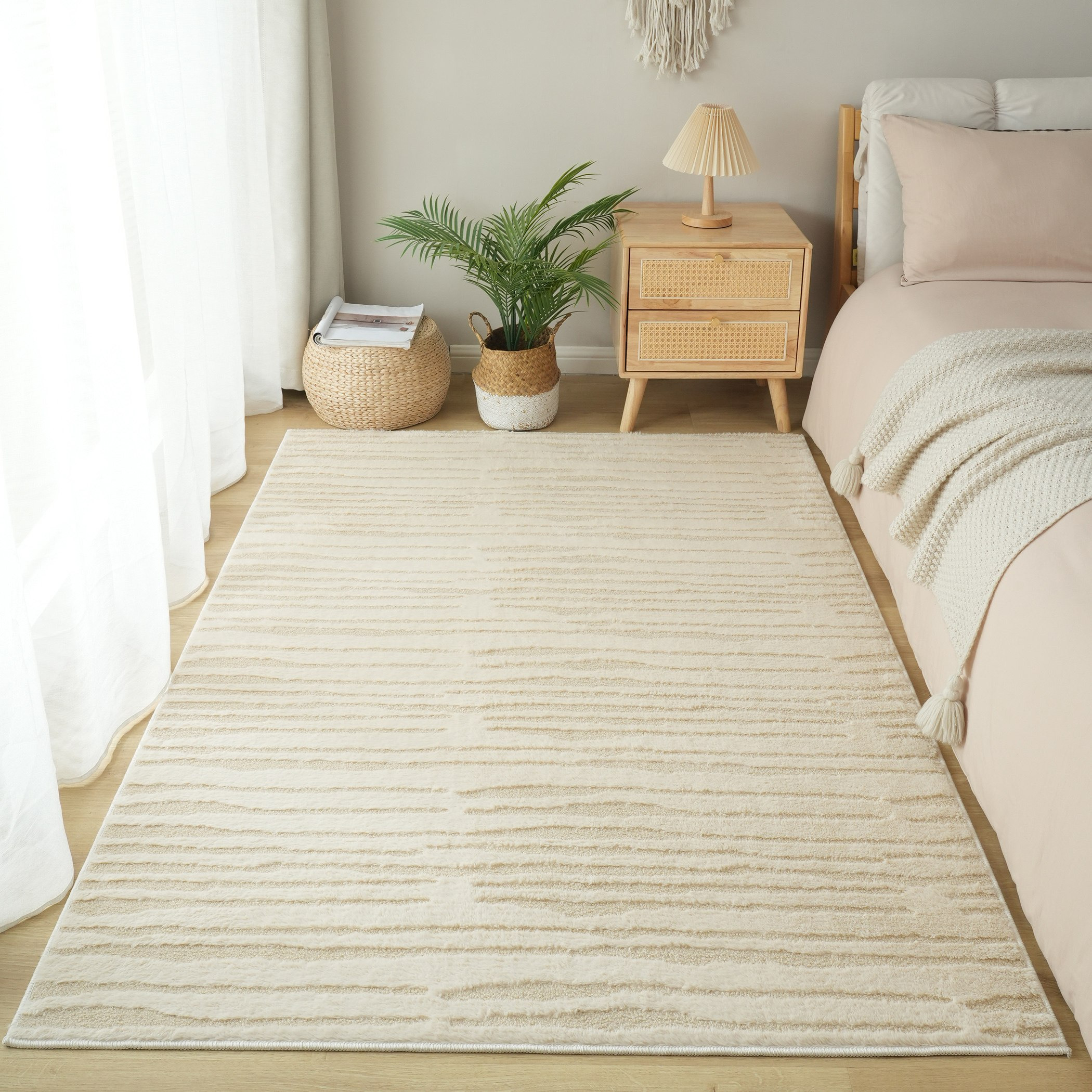سجادة جاكار فرو أرنب دونيل من زارا - 120x170 سم-hbxdecorandfurnishings-floorcoverings-rugs-image-1