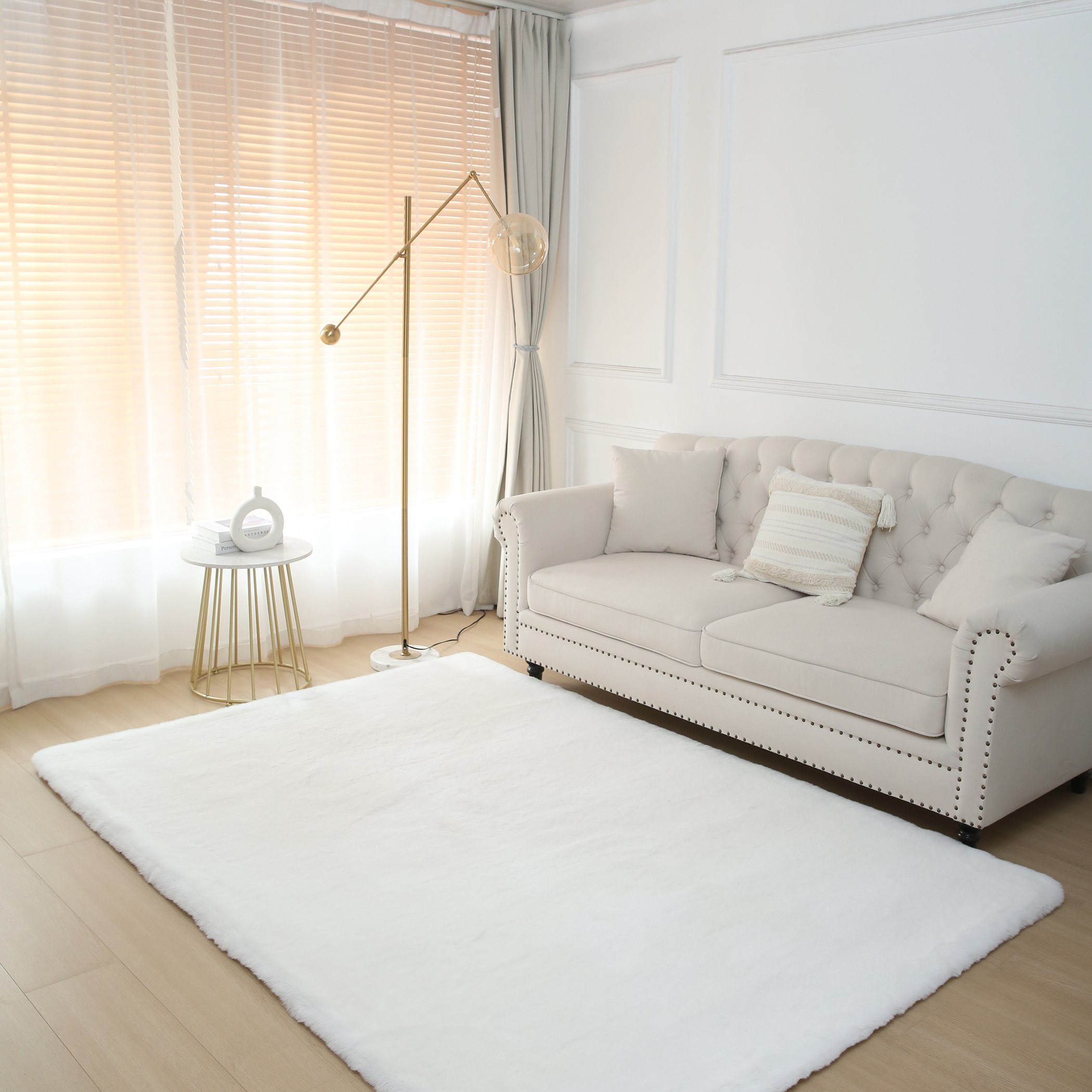 Luxy Bliss Premium Faux Rabbit Fur Rug - 160x230 cm-hbxdecorandfurnishings-floorcoverings-rugs-image-1