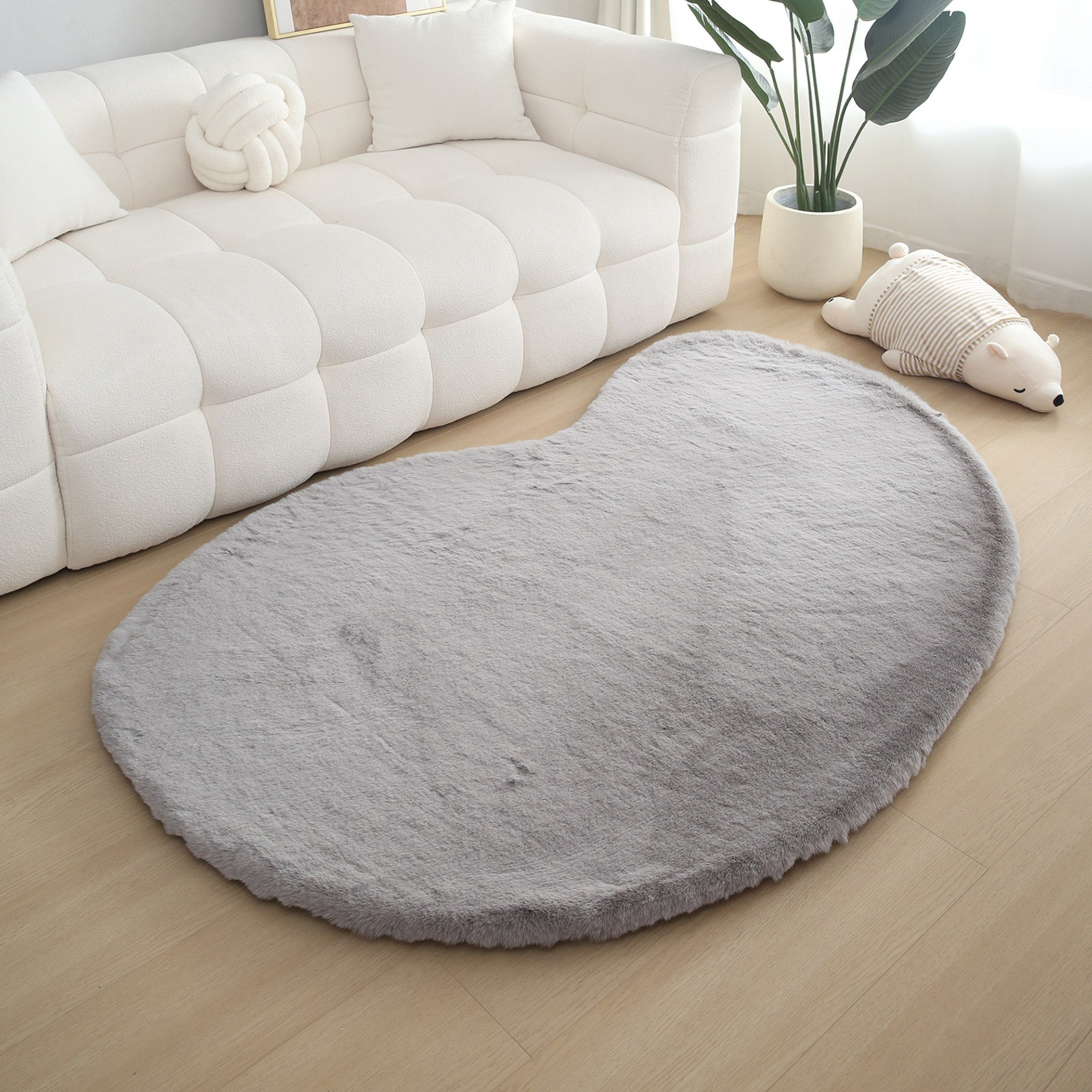 Luxy Bliss Premium Faux Rabbit Fur Rug - 120x180 cm-hbxdecorandfurnishings-floorcoverings-rugs-image-1