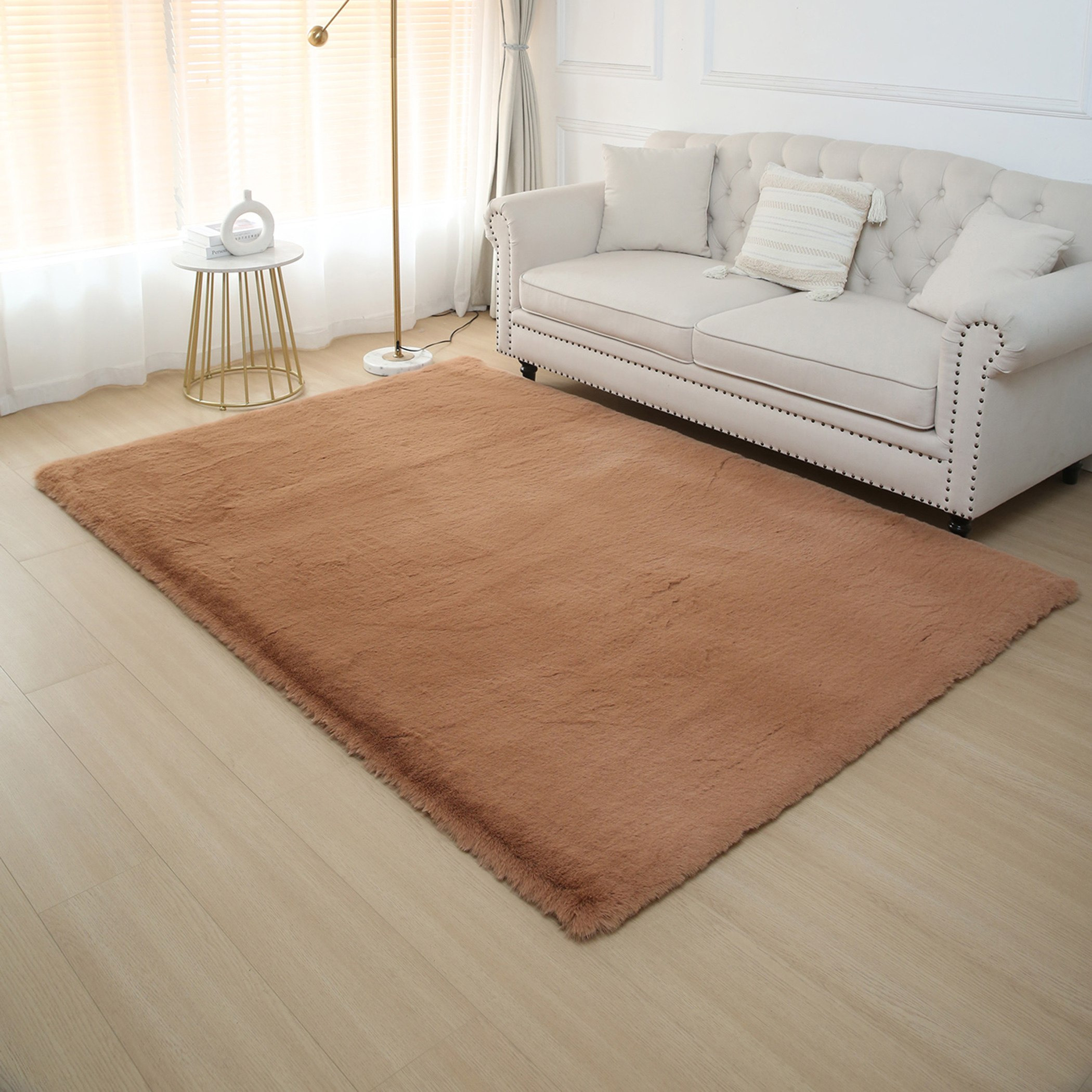 Luxy Bliss Premium Faux Rabbit Fur Rug - 160x230 cm-hbxdecorandfurnishings-floorcoverings-rugs-image-1