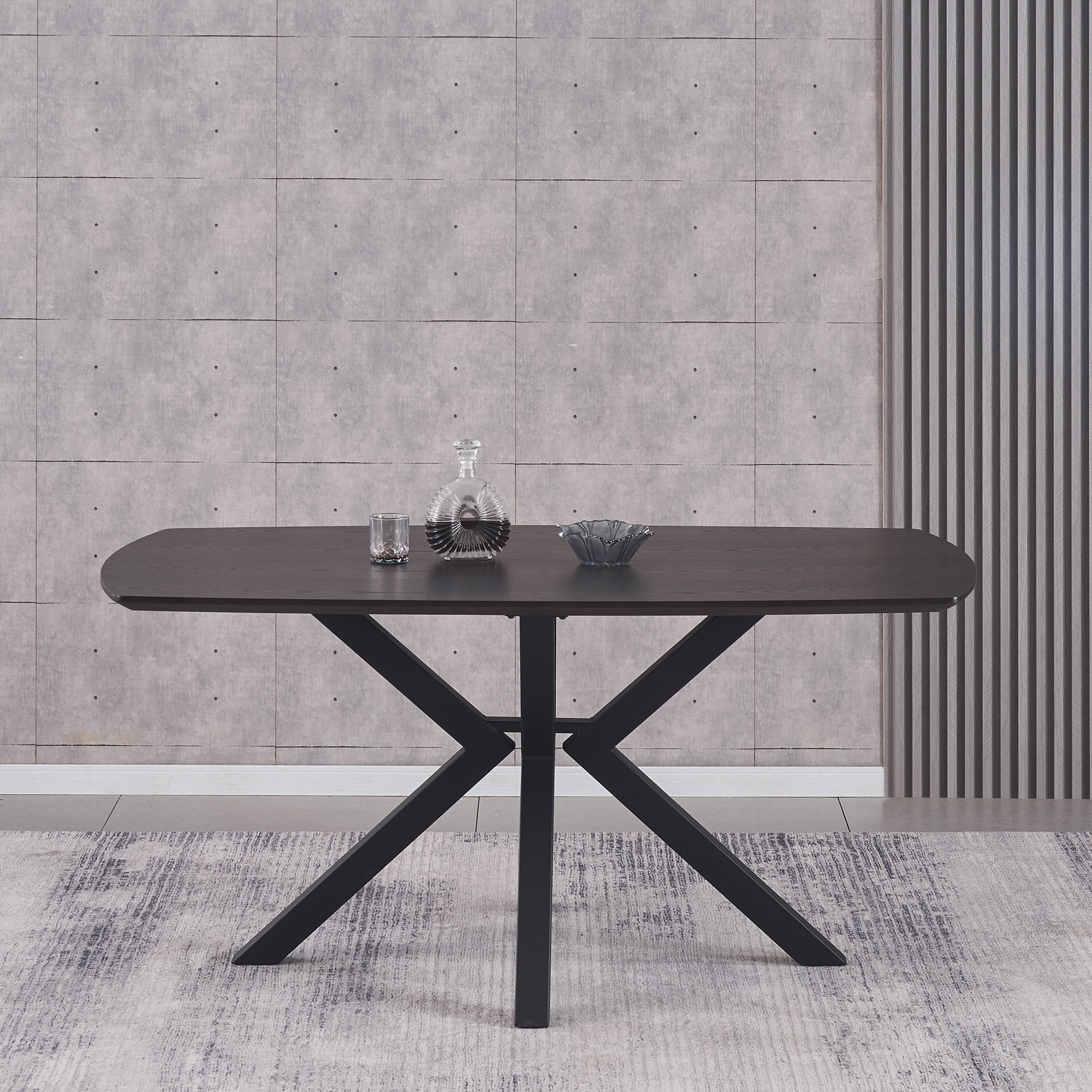 Denzel 6-Seater Dining Table Set-hbxfurniture-diningtablesandsets-diningsets-sixseater-image-2