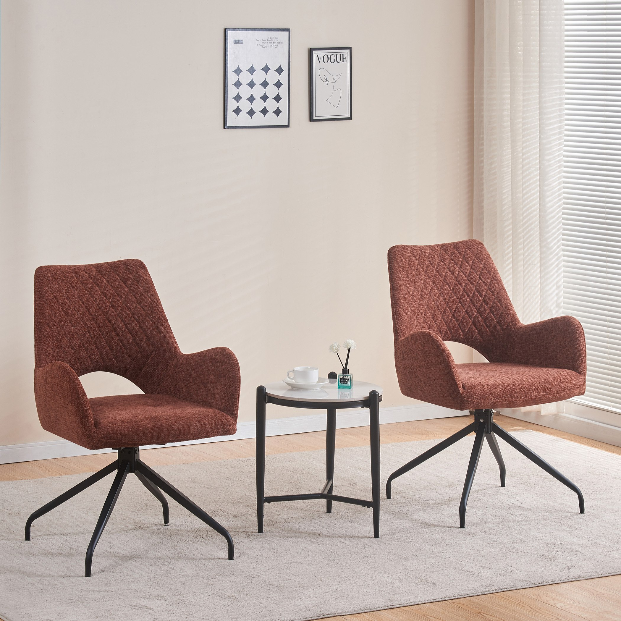 طقم طاولة شاي بمقعدين من إلانور-hbxfurniture-diningtablesandsets-diningsets-twoseater-image-1